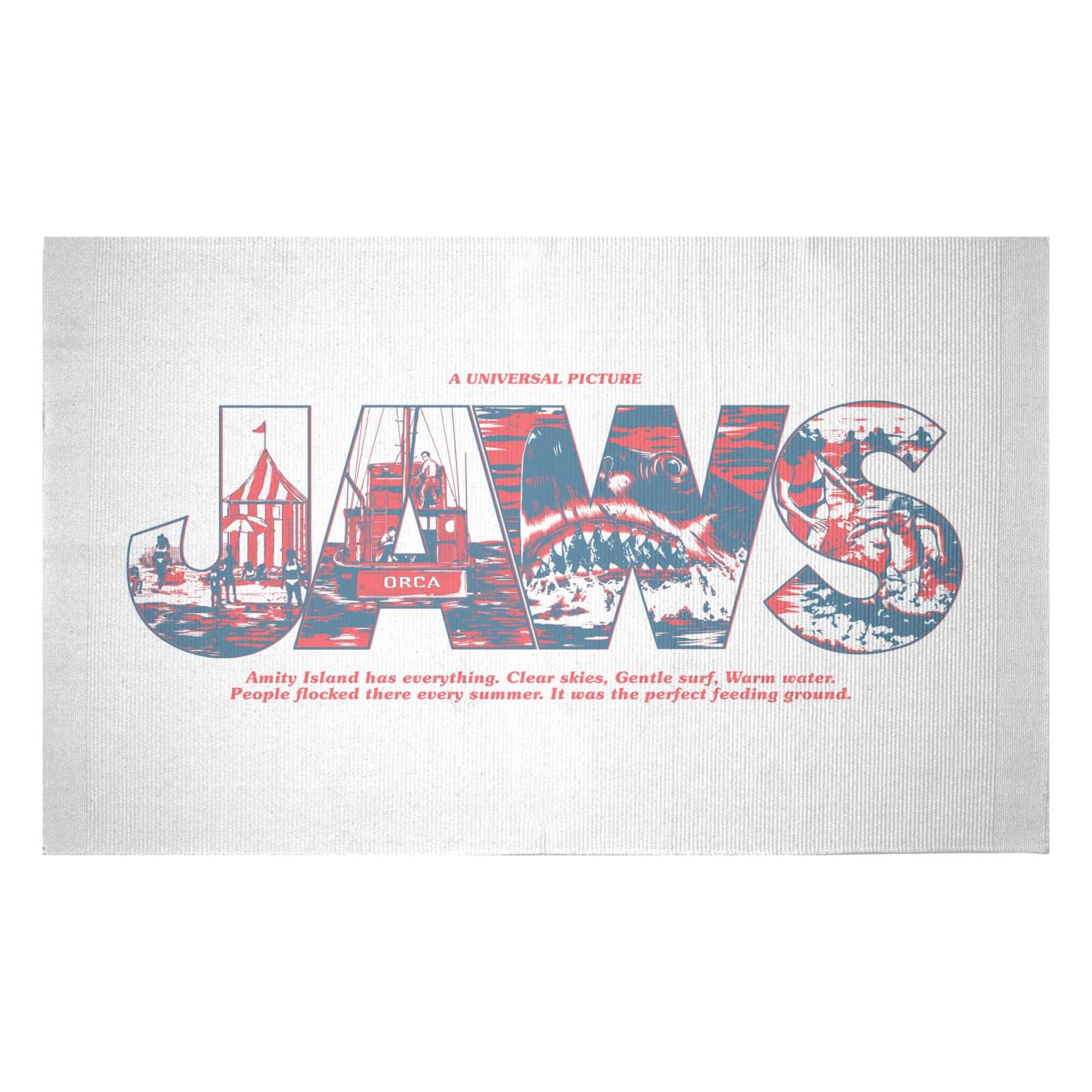 

Decorsome x Jaws Text Illustration Woven Rug - Small