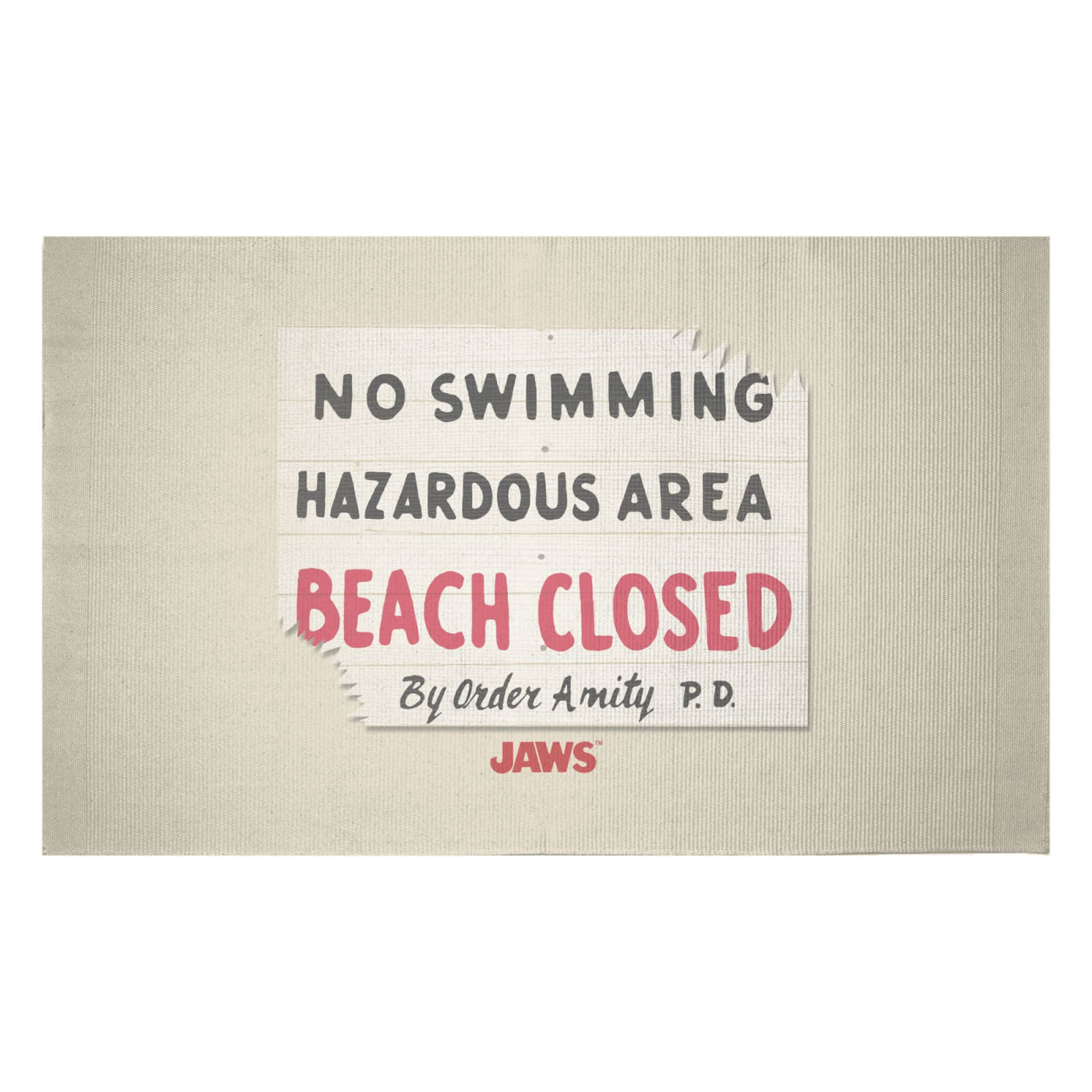 Decorsome x Jaws Beach Closed Woven Rug - Small