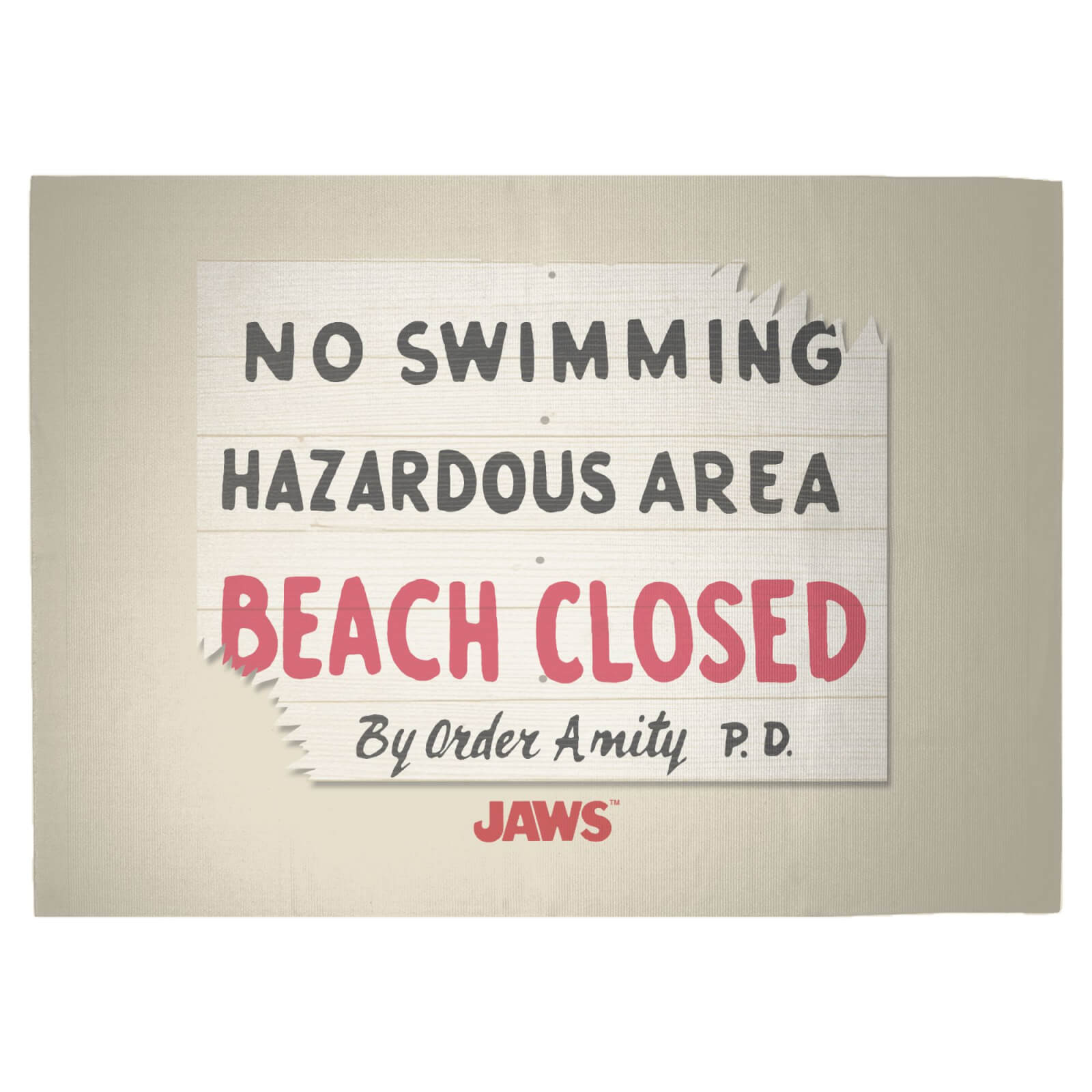Decorsome x Jaws Beach Closed Woven Rug - Large