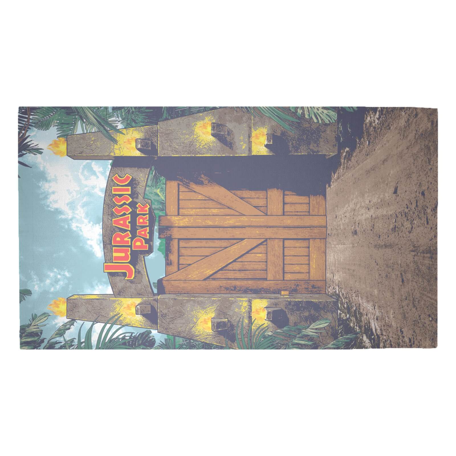Decorsome x Jurassic Park Evergreen Gates Woven Rug - Medium