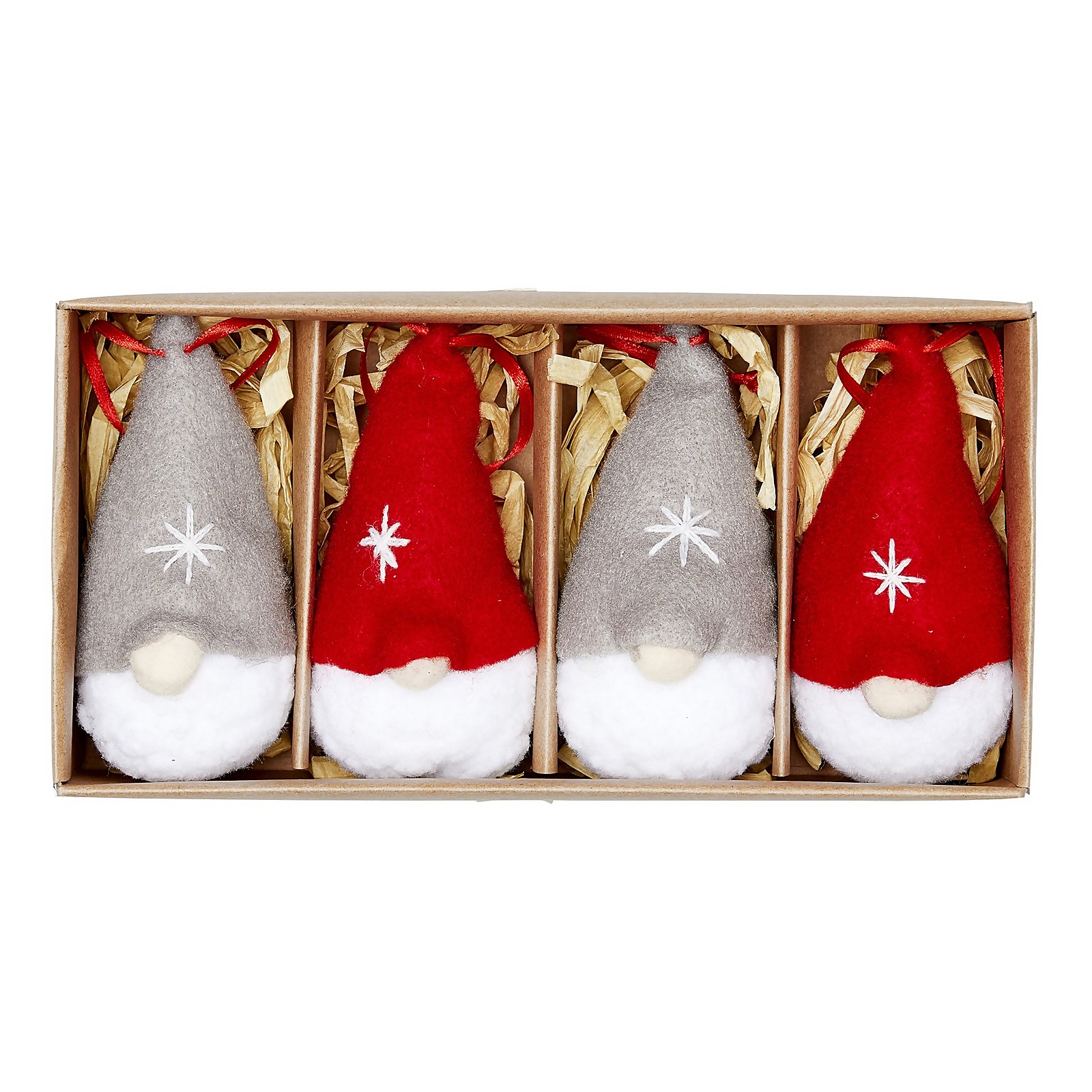 Photo of 10cm Gonk Christmas Tree Decoration Set - Pack Of 4