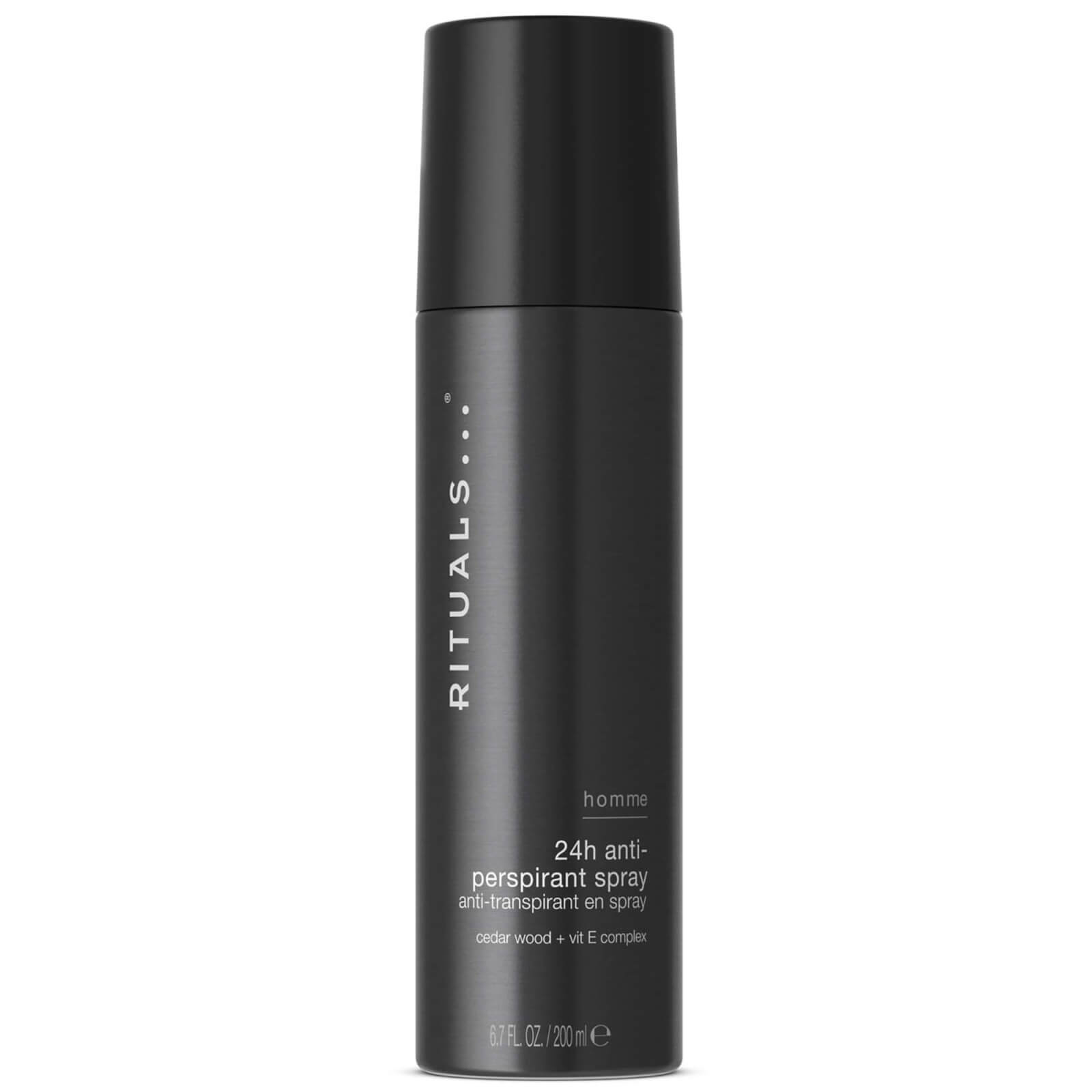 Image of Rituals Homme Collection Cedar Wood and Vitamin E Complex 24H Anti-Perspirant Spray 200ml