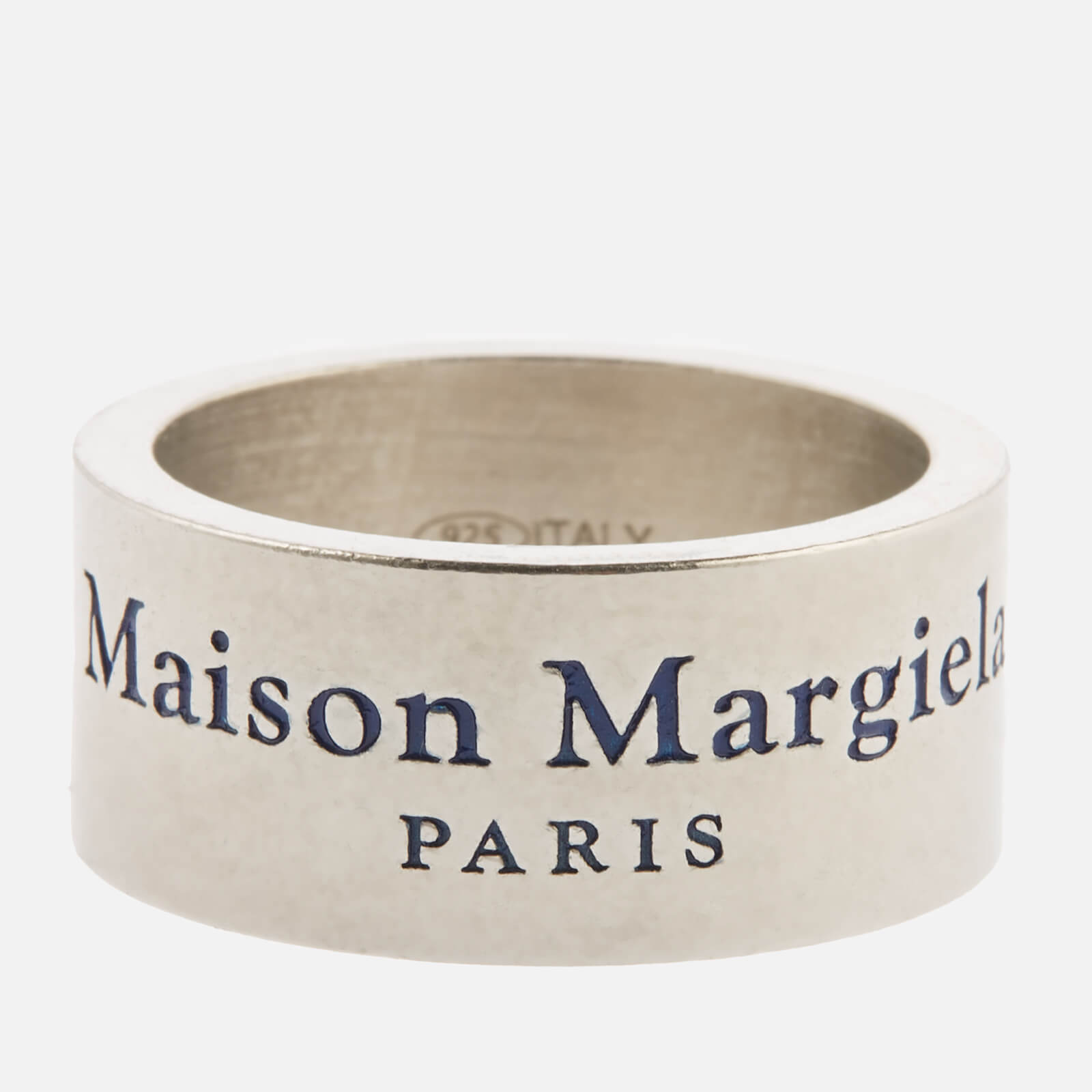 Maison Margiela Men's Ring - Dirty Silver/Medium Blue/Raw Indigo - 8