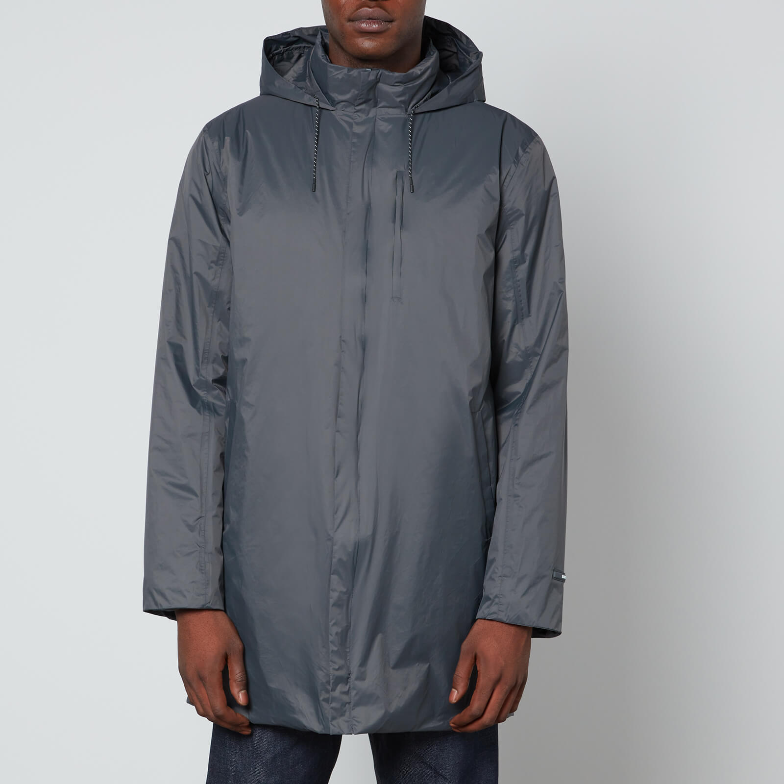 Rains Nylon Padded Hooded Coat - XS