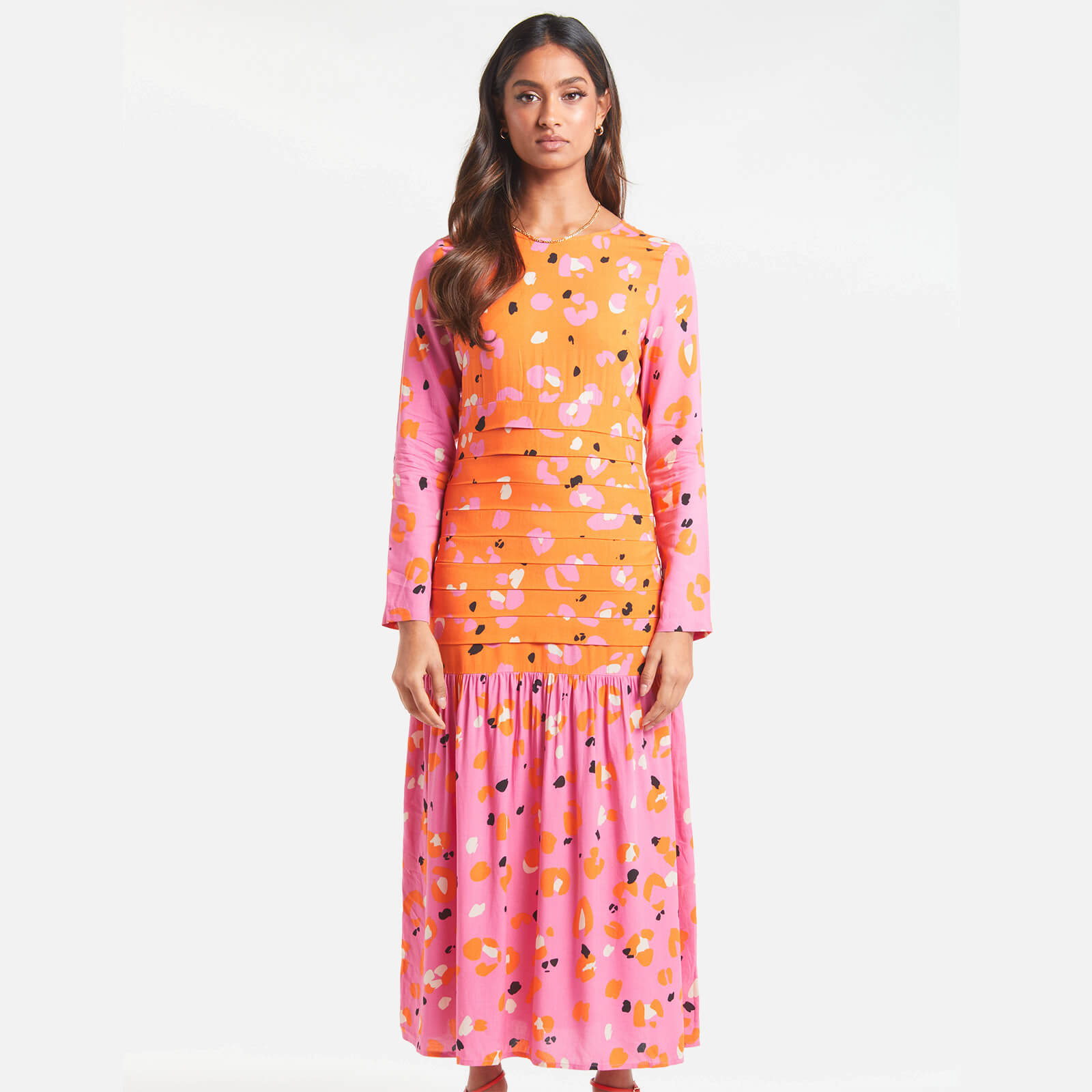 Never Fully Dressed Women's Pink Animal Mona Dress - Pink - UK 8