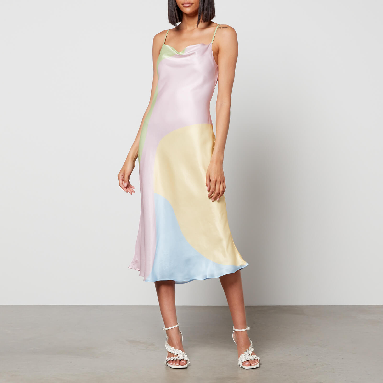 Olivia Rubin Women's Aubrey Midi Dress - Colourblock - UK 12