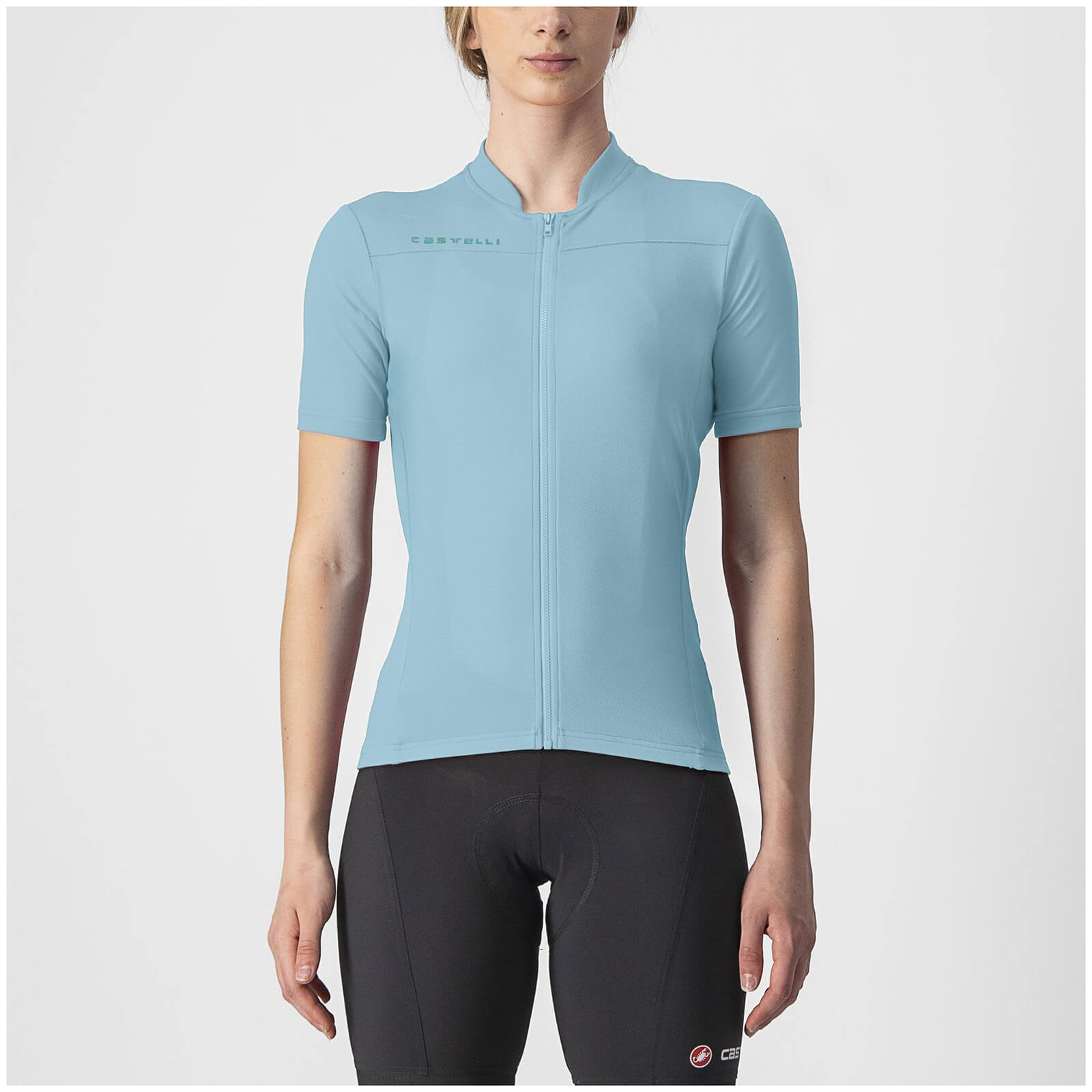 Castelli Anima 3 Jersey - L - Light Acqua/Aruba Blue