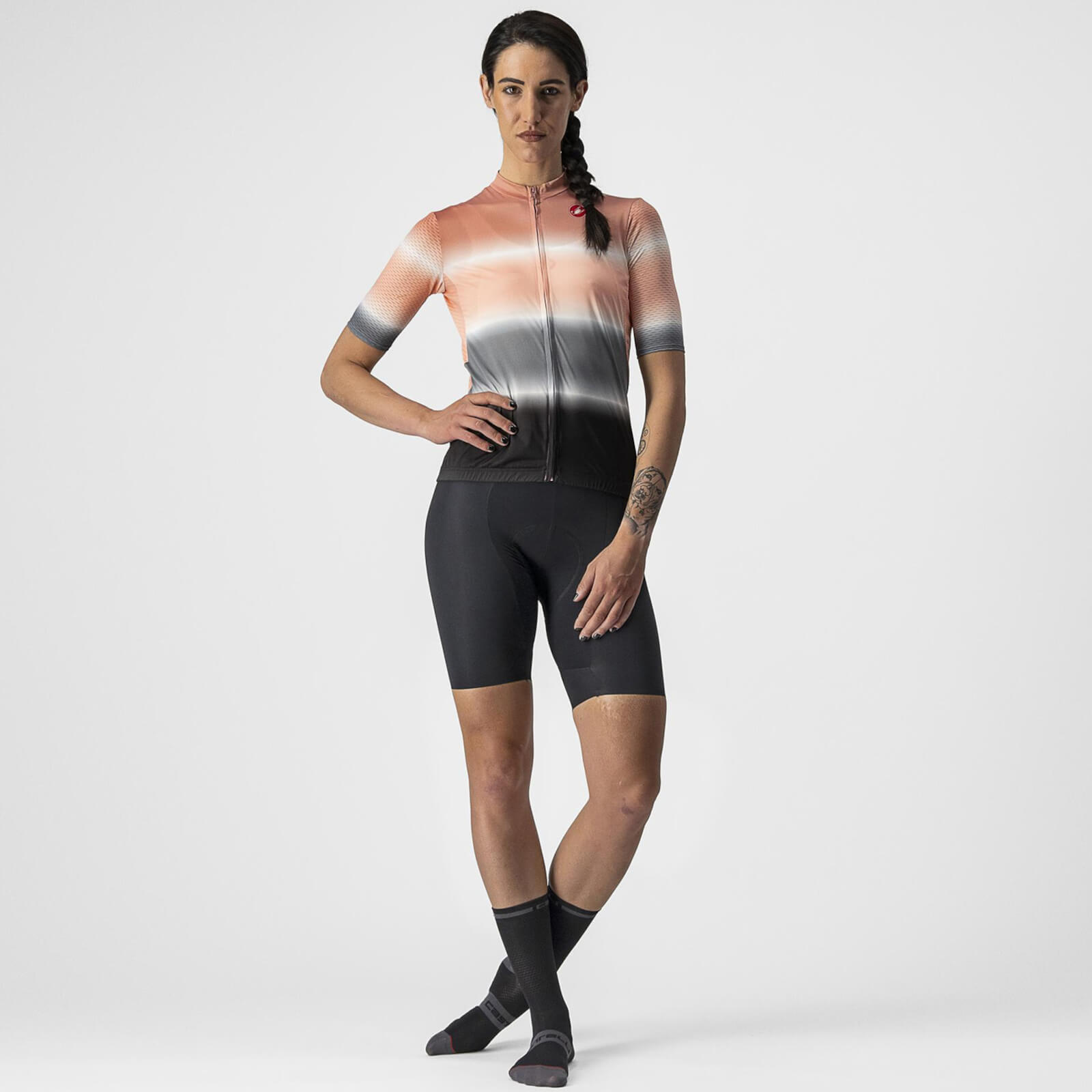 Castelli Dolce Jersey - M - Blush/Light Black