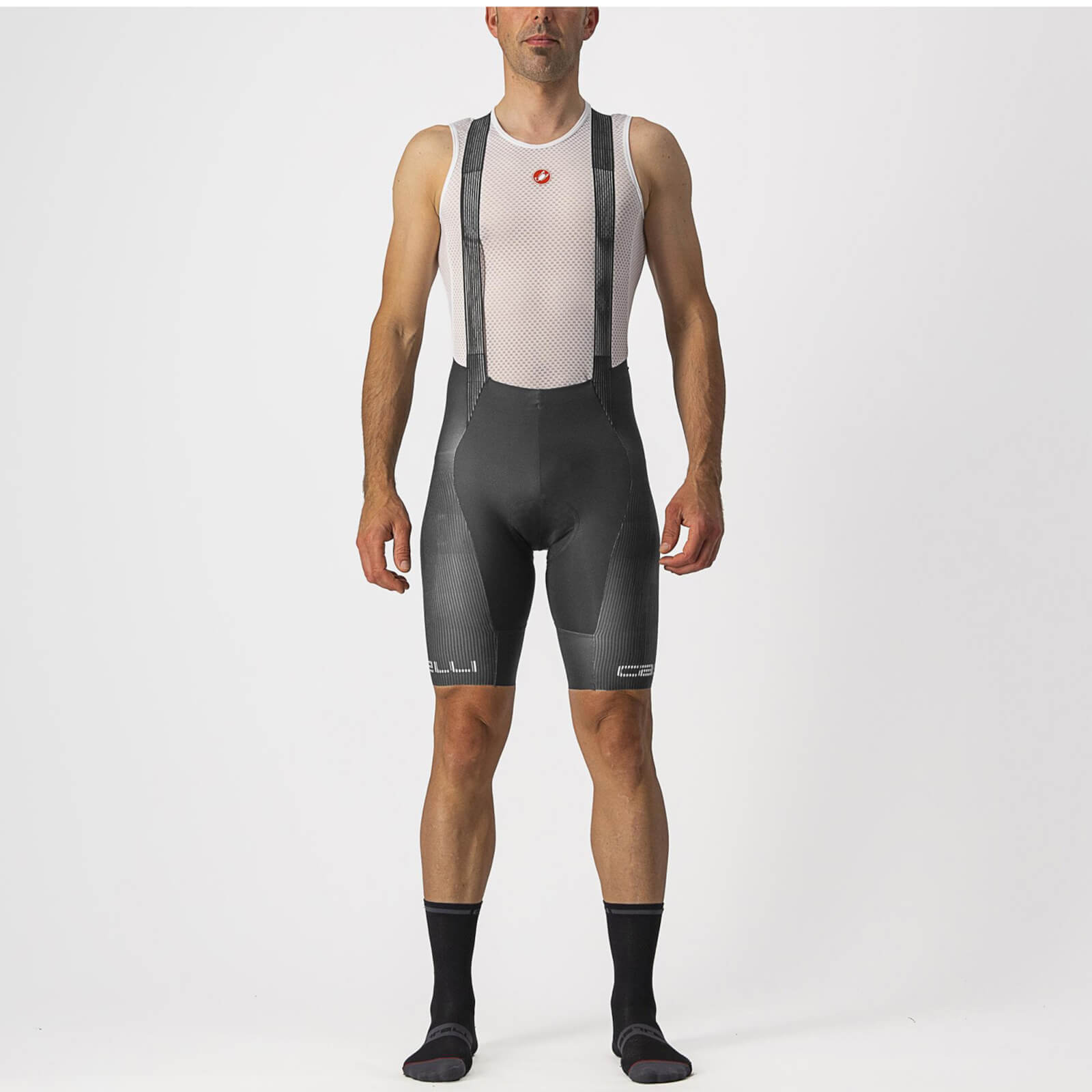 Castelli Free Aero RC Pro Bibshort - S - Dark Gray/White