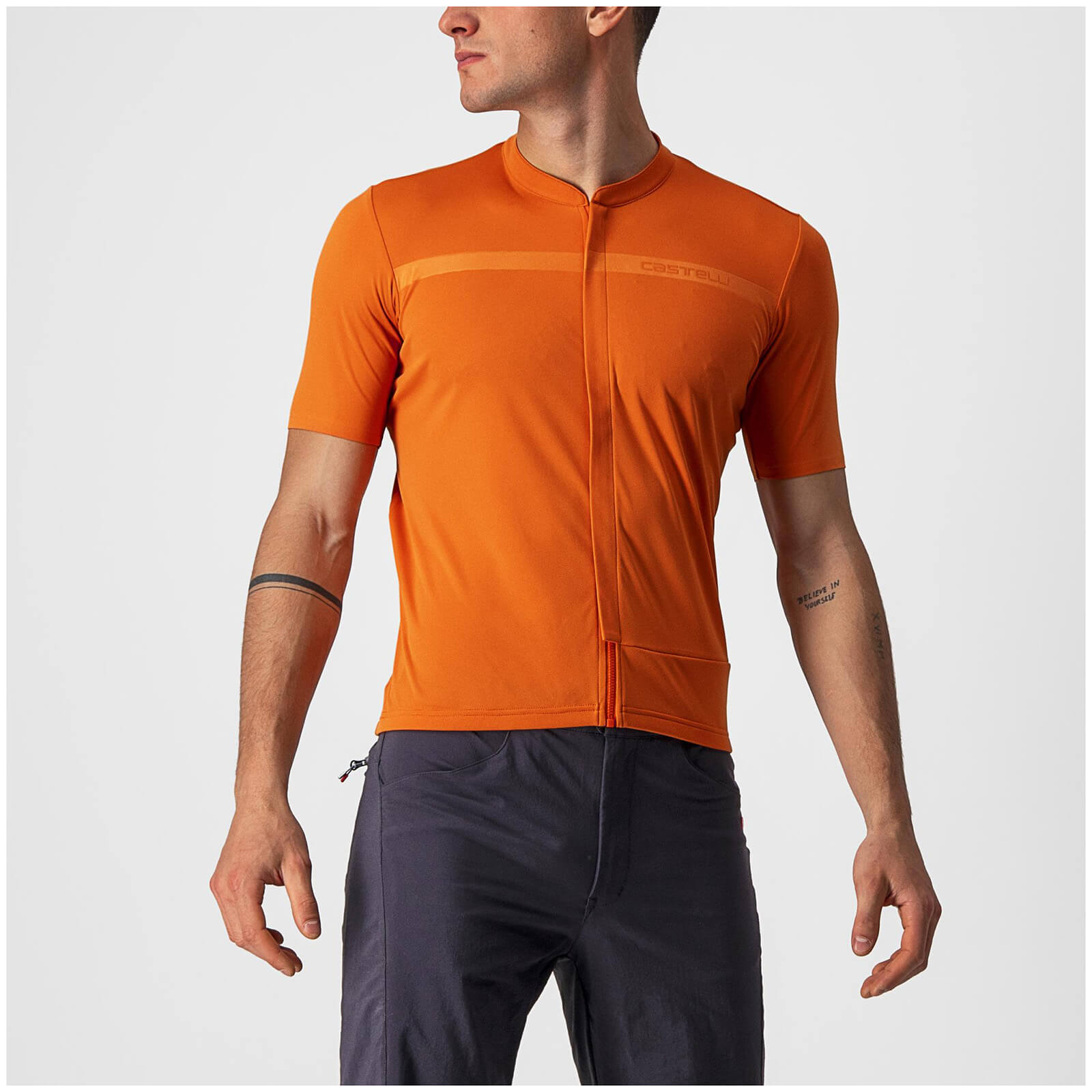 Castelli Unlimited Allroad Jersey - M - Orange Rust