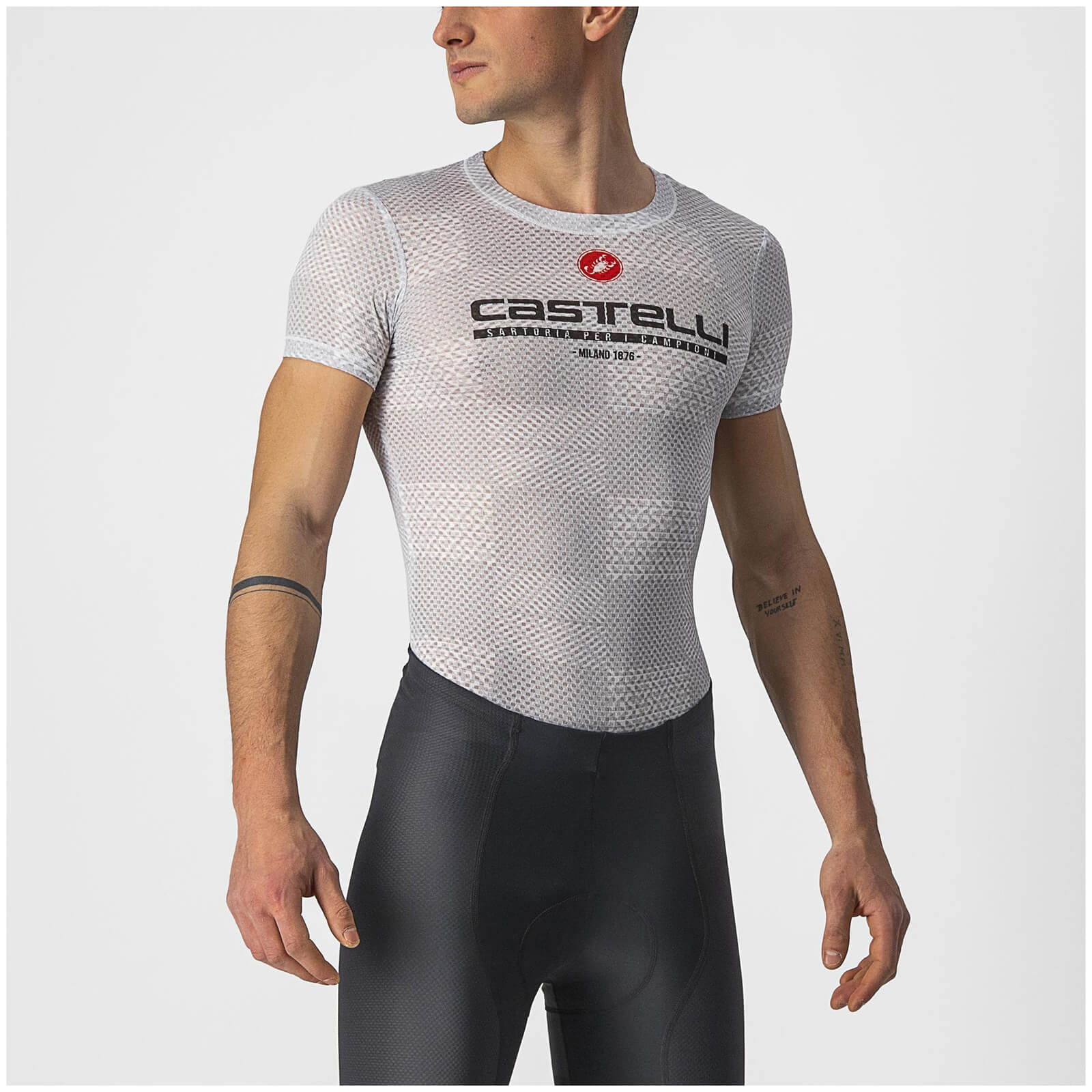Castelli Pro Mesh BL Short Sleeve - XXL - Silver Gray