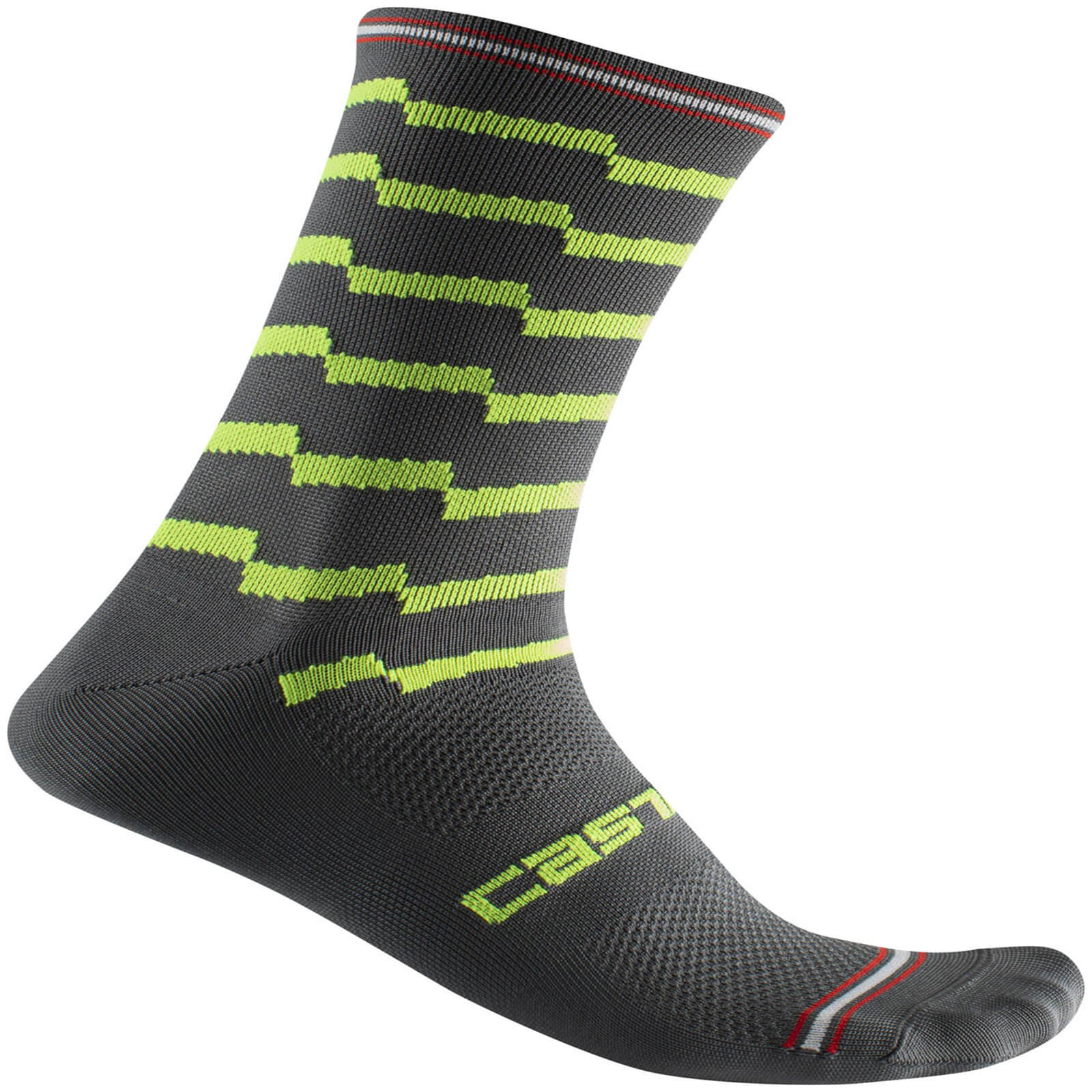 Castelli Unlimited 18 Socks - S/M - Dark Gray/Black
