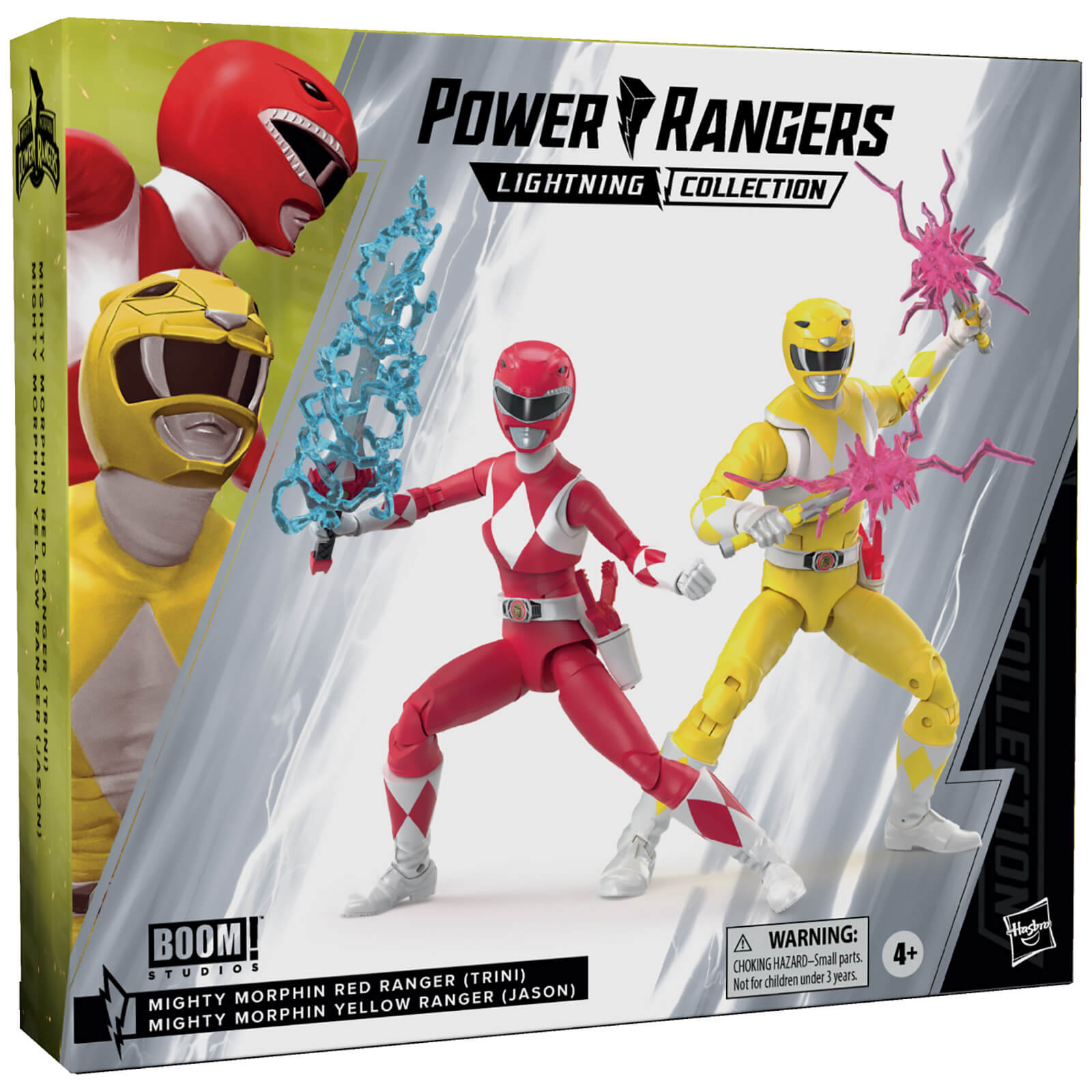 Hasbro Power Rangers Lightning Collection Mighty Morphin Yellow & Red Ranger “Swap” Jason & Trini 2-pack 6 Inch Action Figures - Exclusive
