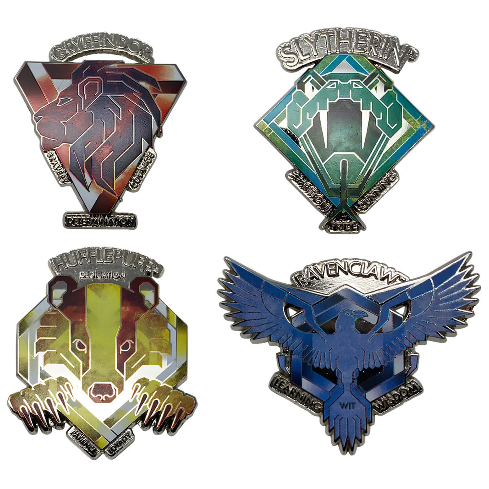 Harry Potter Set of Limited Edition Crest Pin Badges