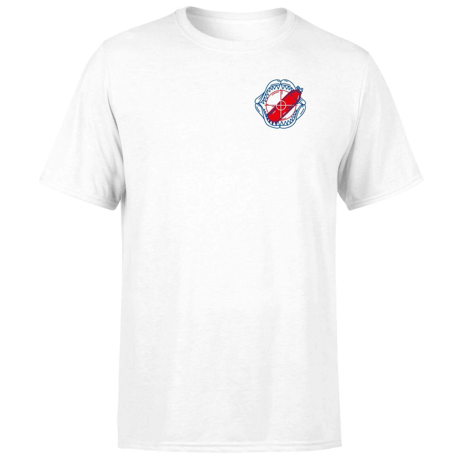 Jaws Smile Men's T-Shirt - White - 3XL