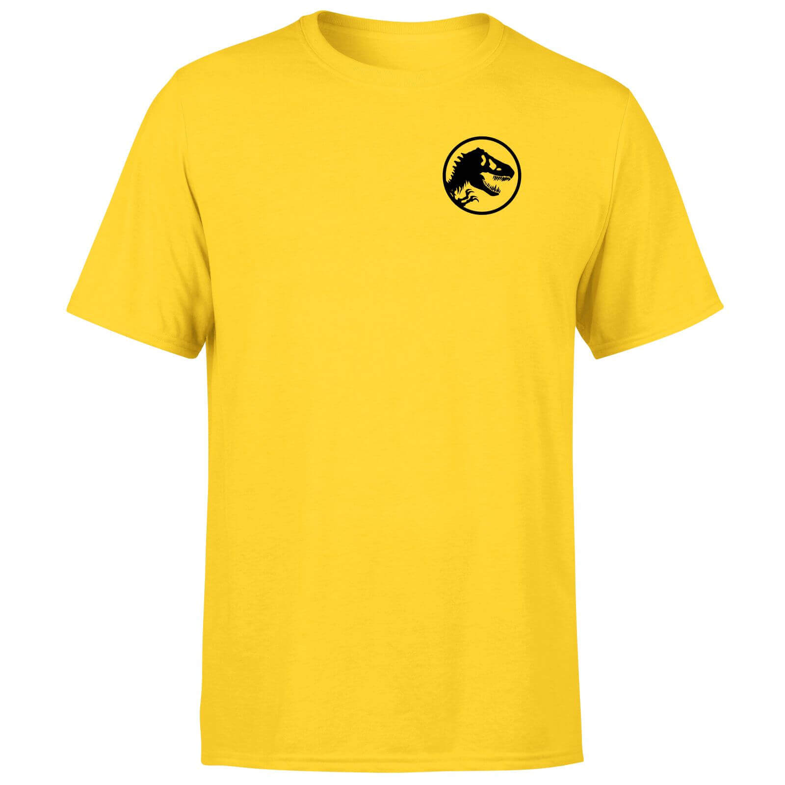 

Jurassic Park Silhouette logo Embroidered Unisex T-Shirt - Yellow - S
