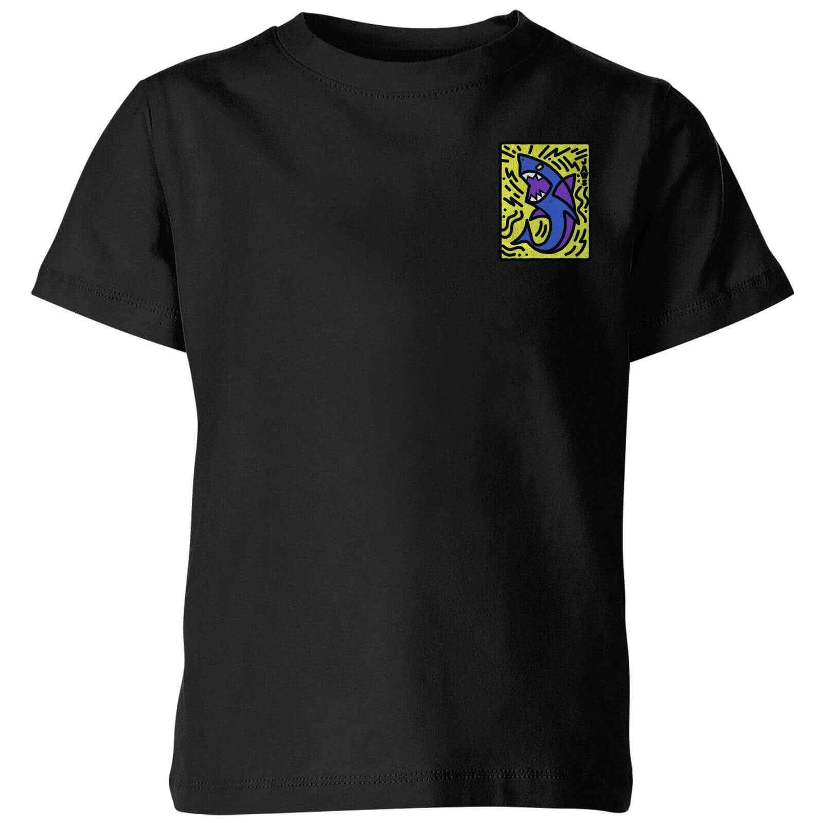 Jaws Doodle Icon Kids' T-Shirt - Black - 98/104 (3-4 jaar)