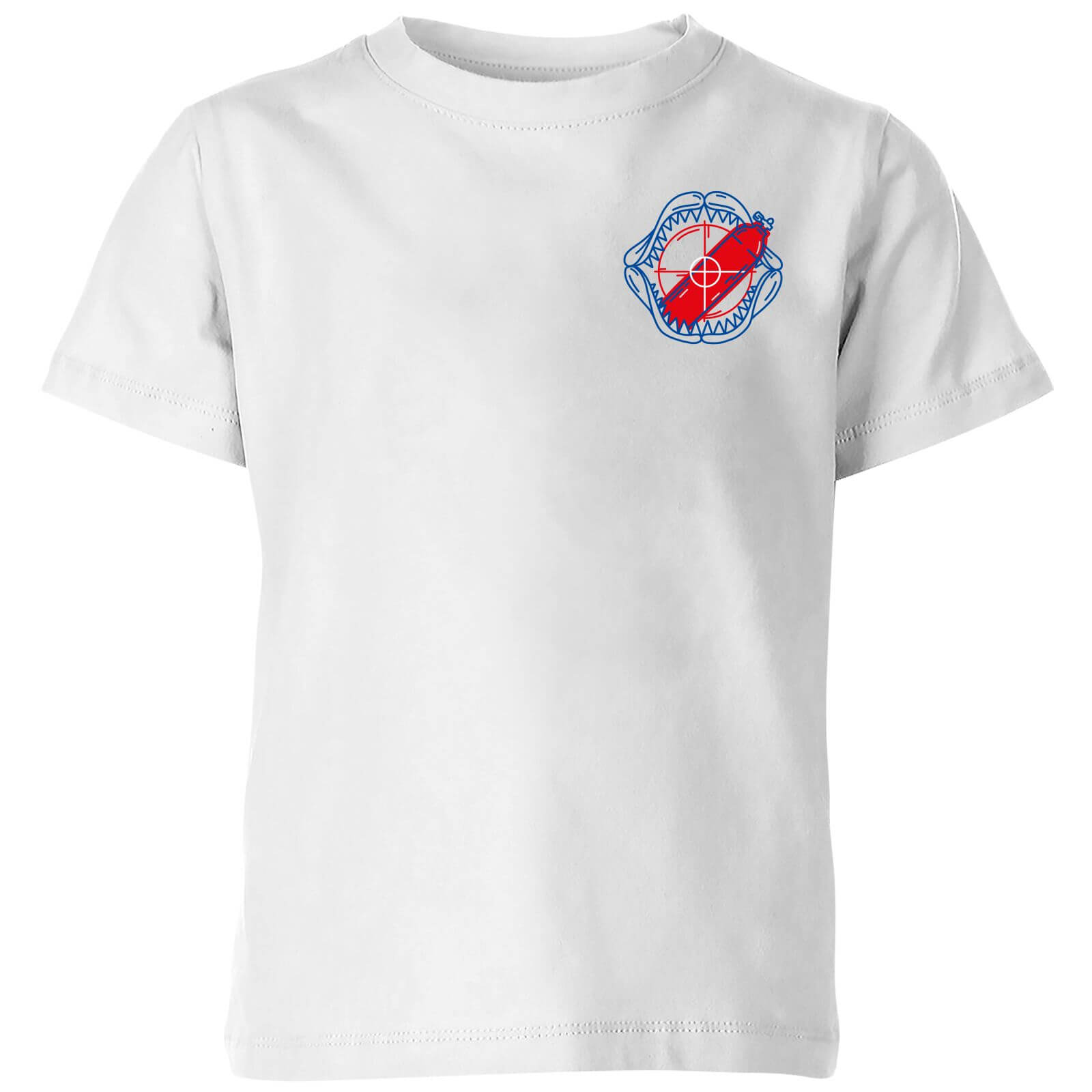 

Jaws Smile Kids' T-Shirt - White - 3-4 Anni