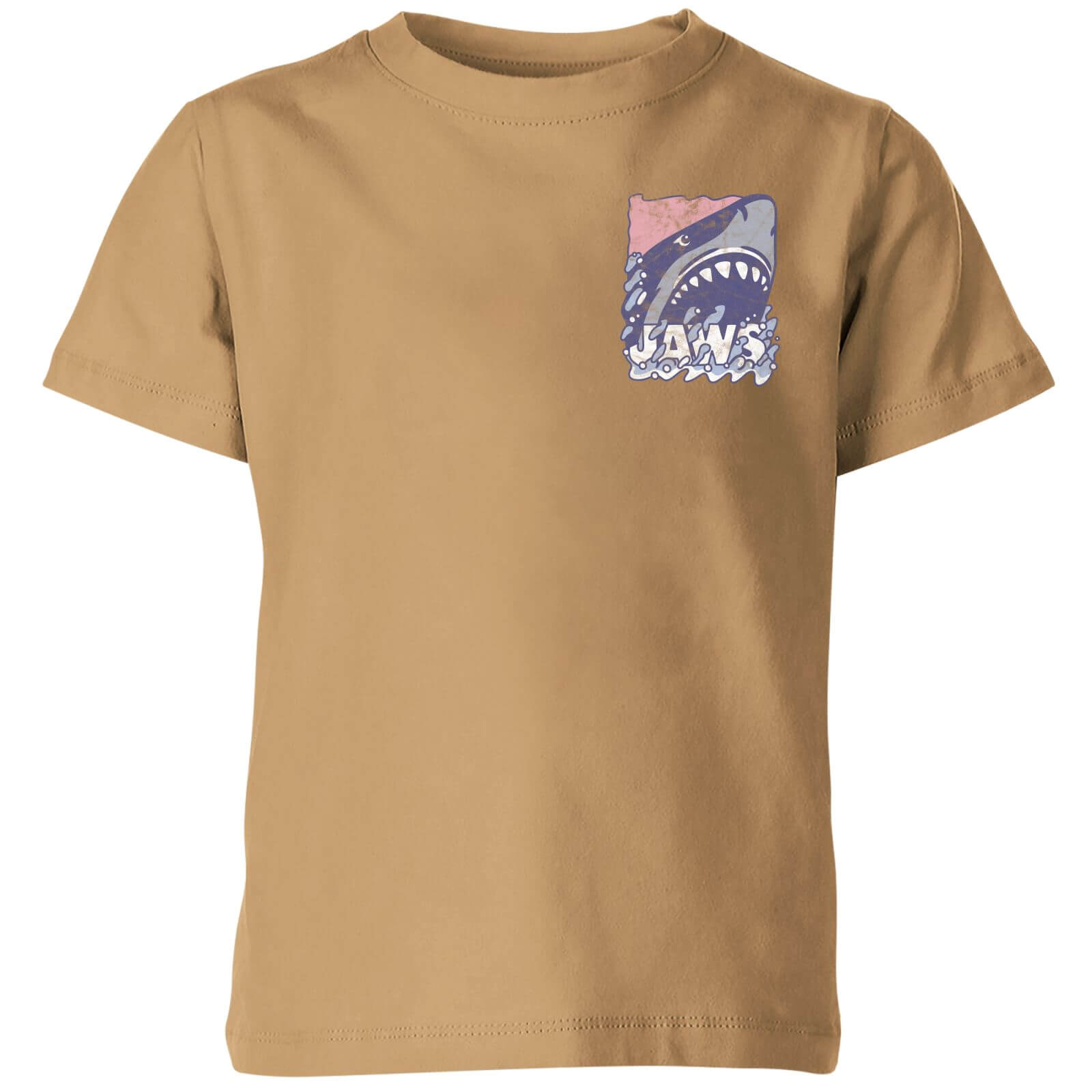 Jaws Retro Kids' T-Shirt - Tan - 5-6 Years