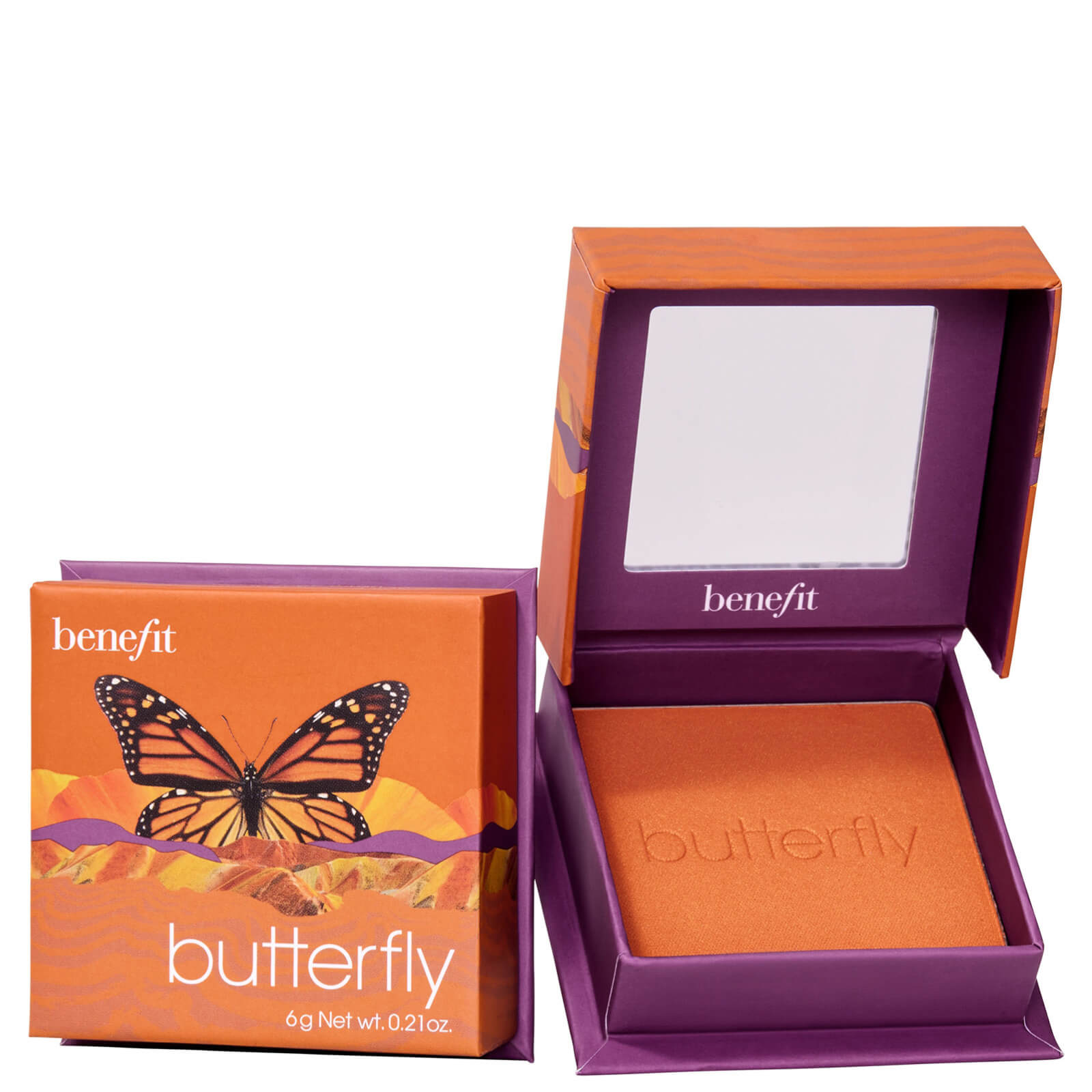Photos - Face Powder / Blush Benefit Butterfly Orange Tangerine Blush Powder 6g 