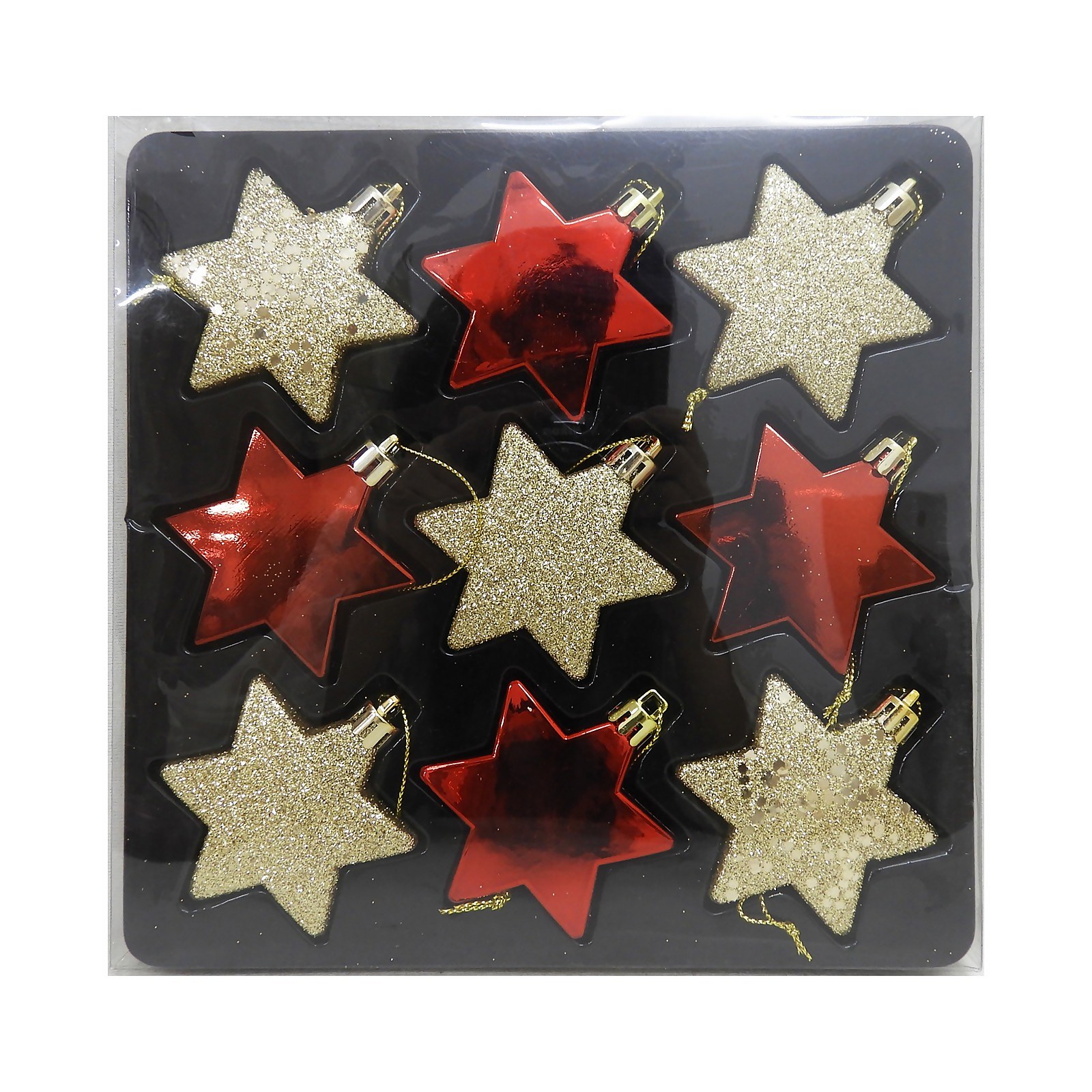 Photo of Country Gathering Stars Christmas Tree Decorations - Pack Of 9