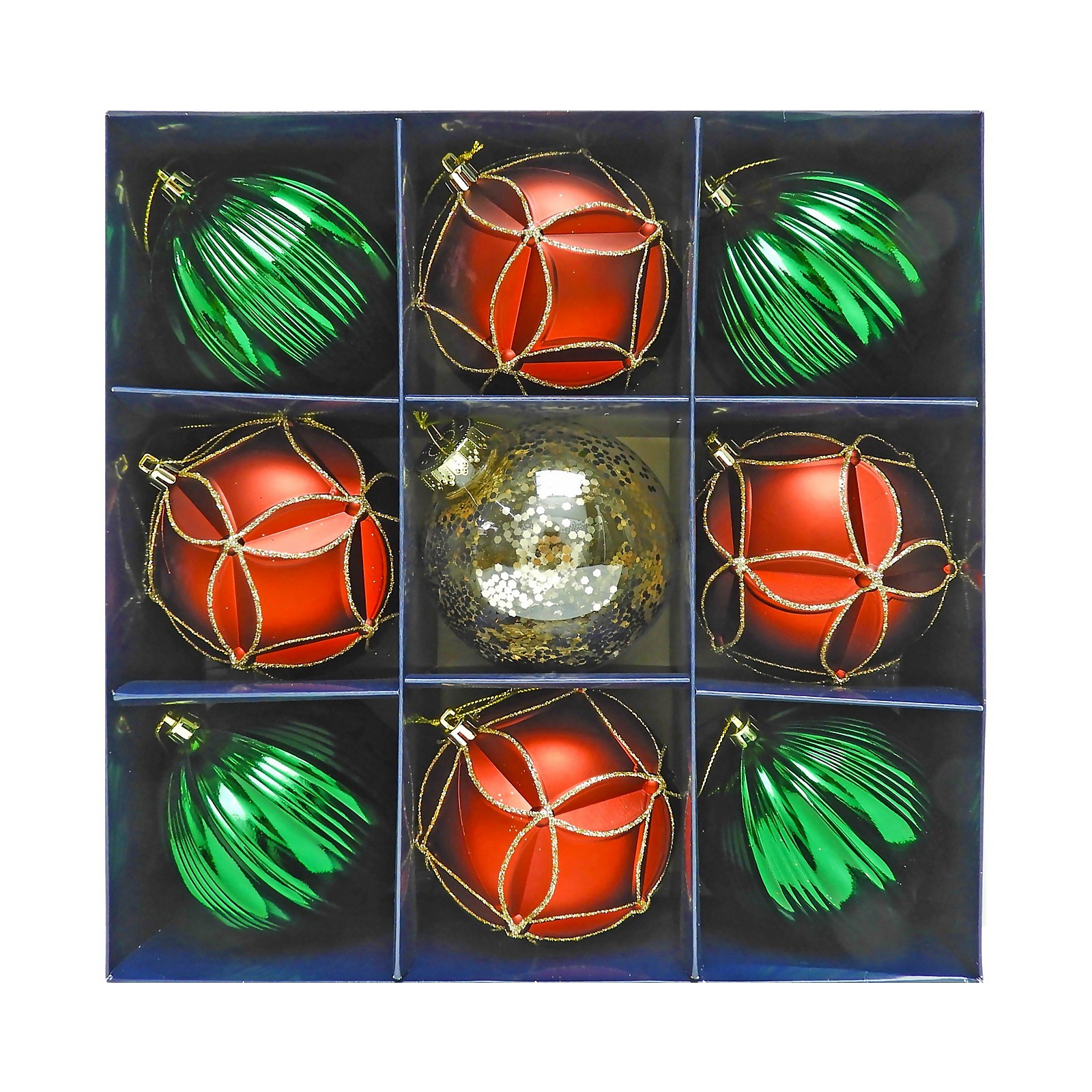Photo of Country Gathering 100mm Christmas Tree Baubles Pack Of 9