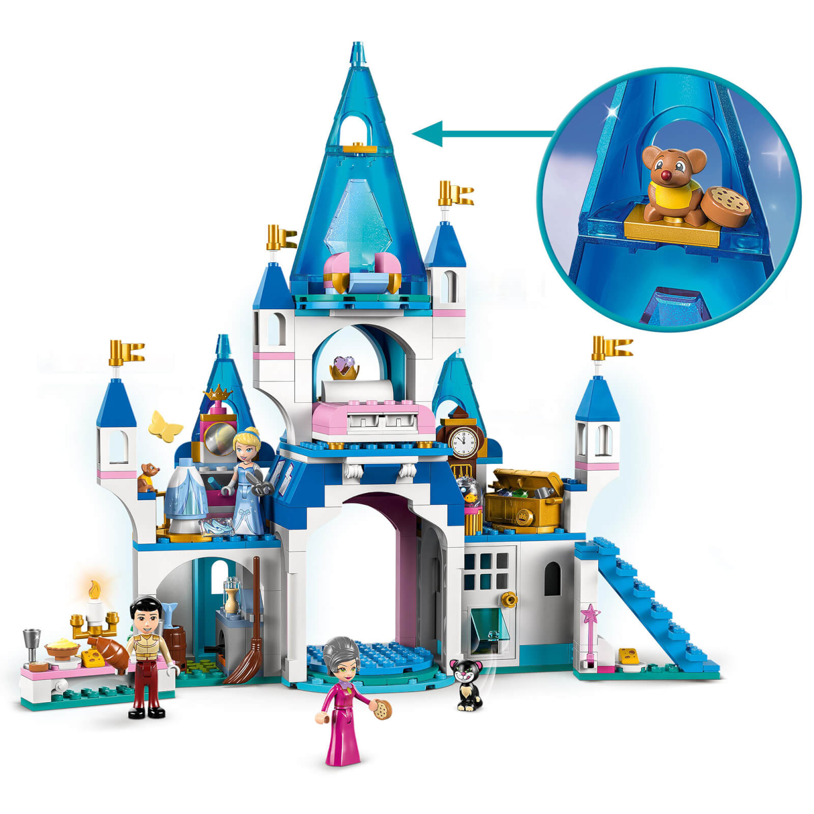 LEGO Disney Cinderella & Prince Charming's Castle Set (43206)