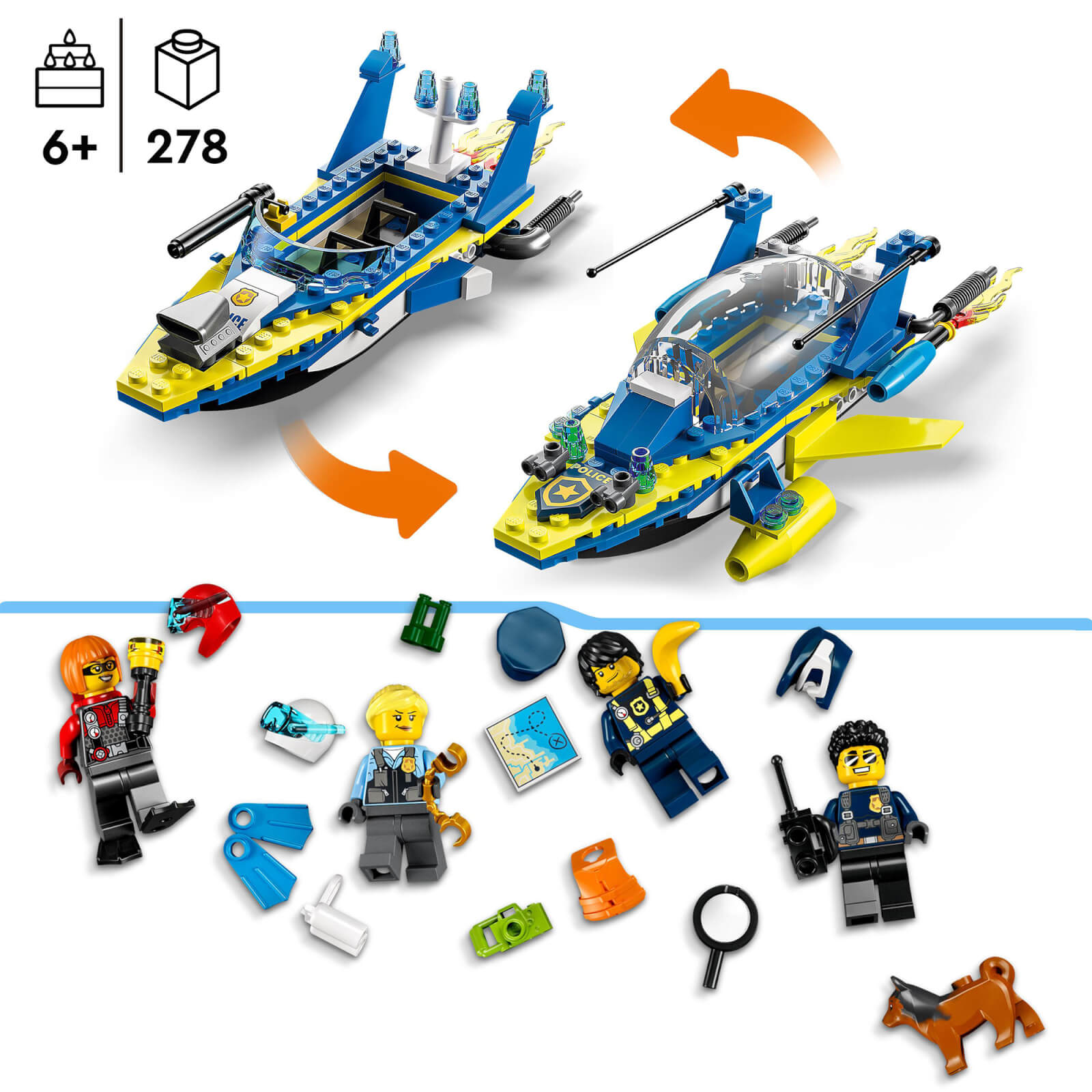 LEGO City: Water Police Detective Missions Set with App (60355)