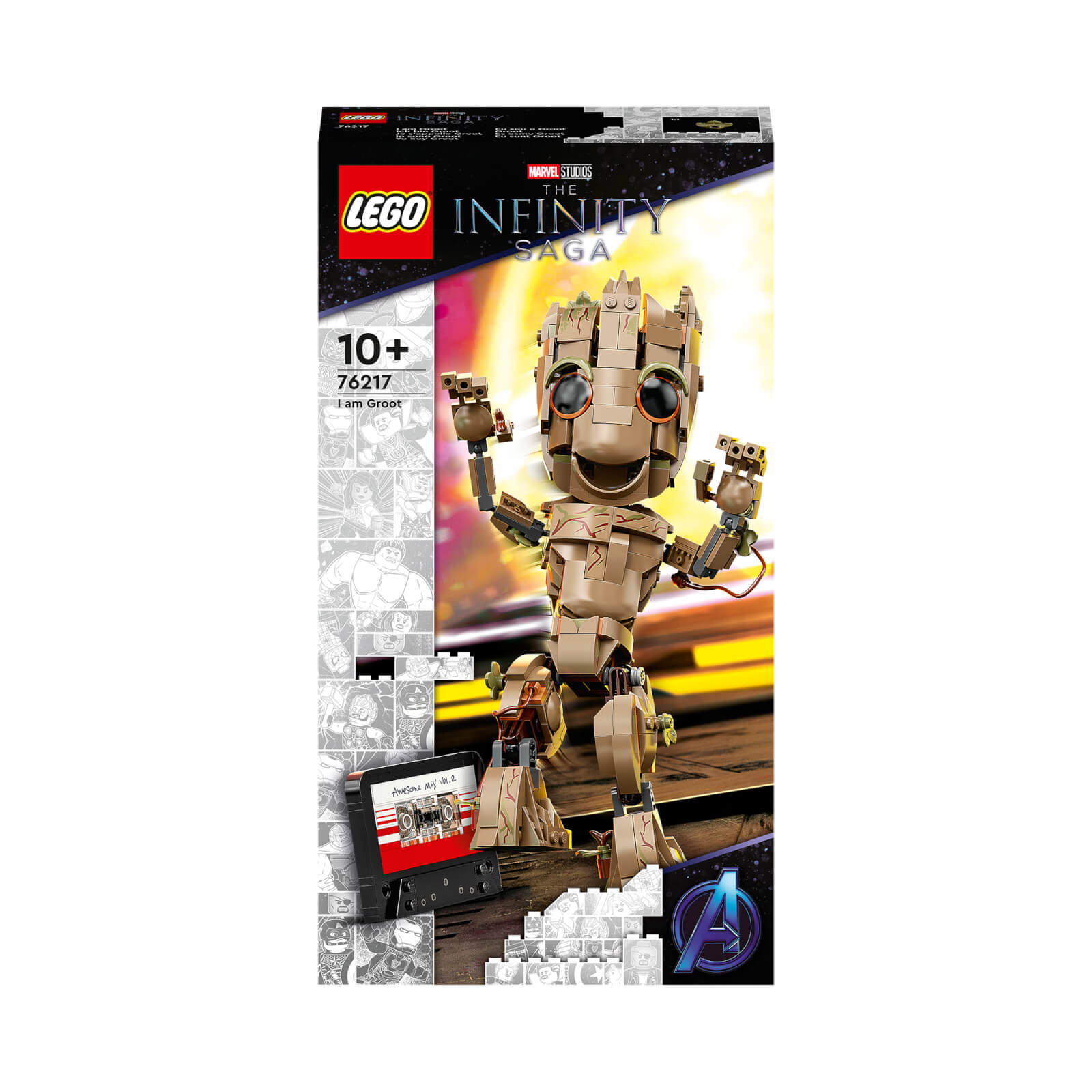 Bild von LEGO Marvel Ich bin Groot, Baby Groot-Figur, Spielzeug zum Bauen (76217)