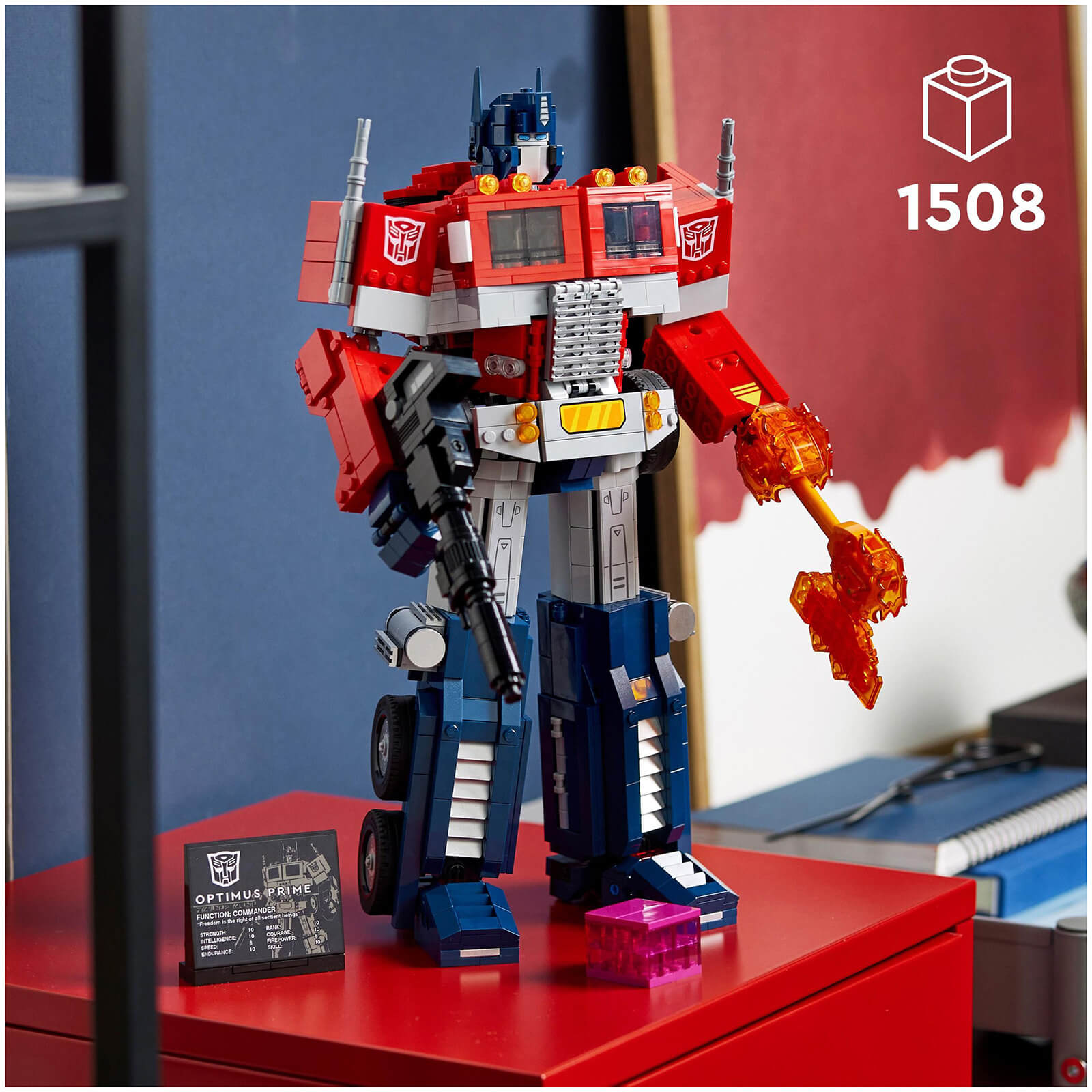 LEGO Icons Optimus Prime, Transformers Robot Model Set (10302)