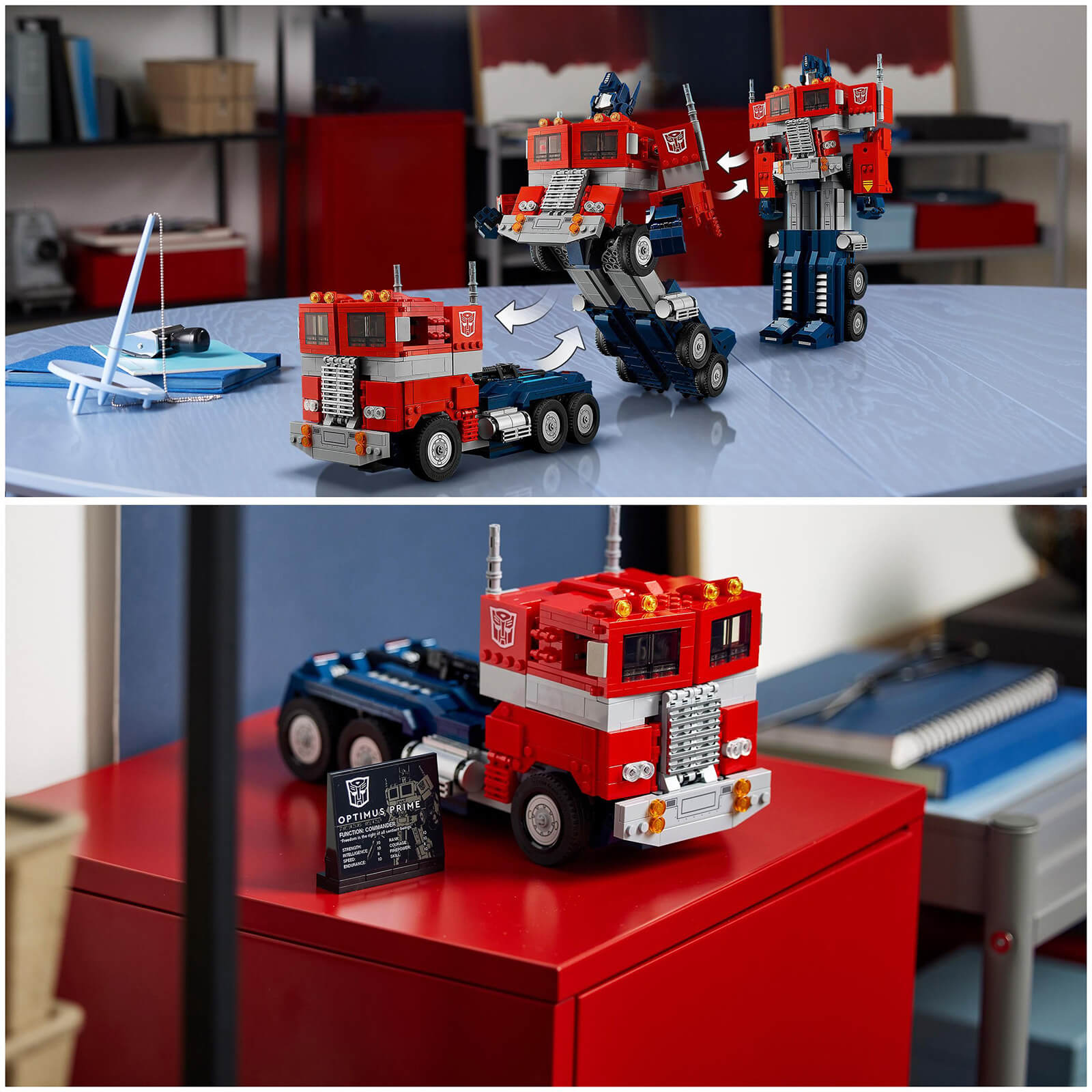 LEGO Icons Optimus Prime, Transformers Robot Model Set (10302)