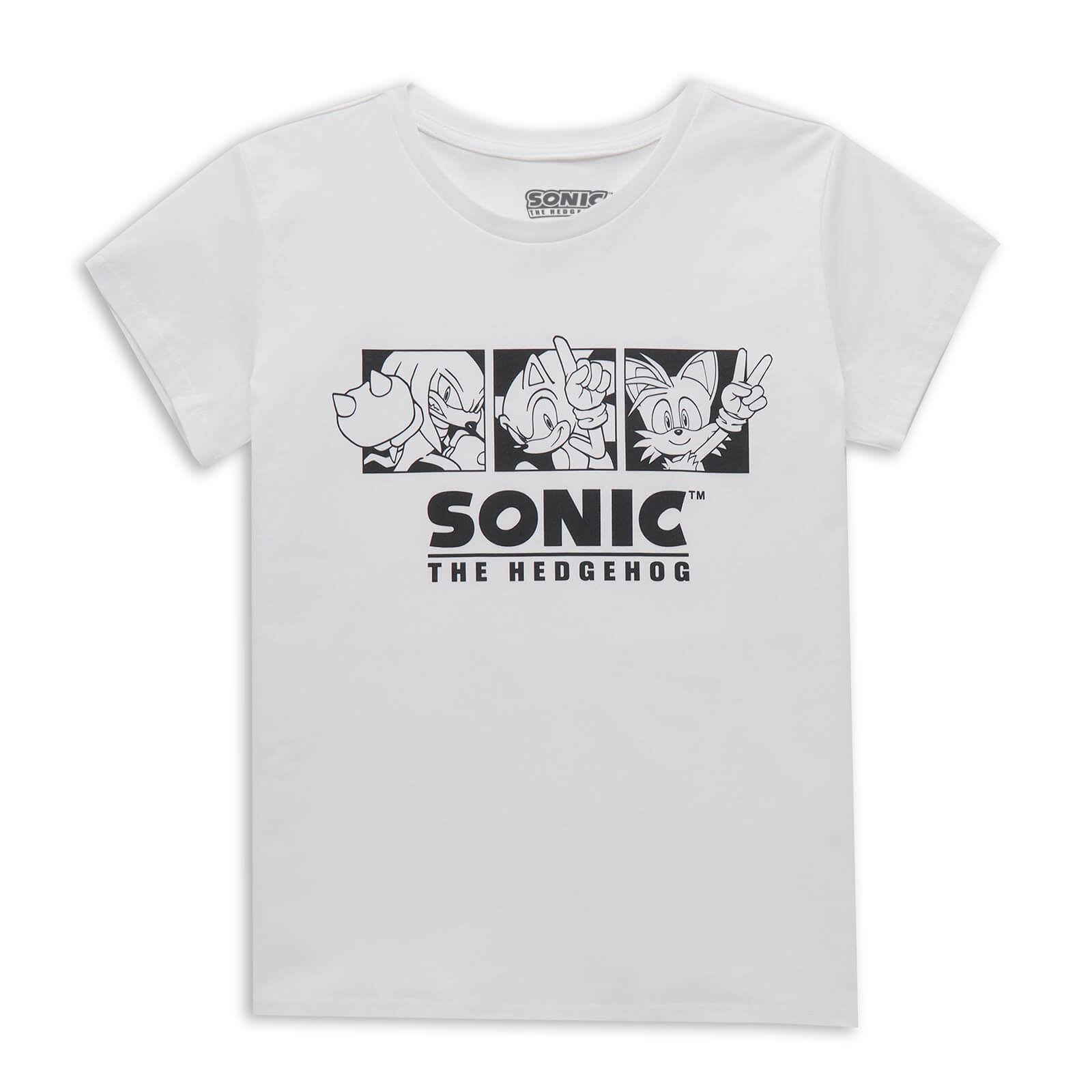 Sonic The Hedgehog Trio Women's T-Shirt - White - XS