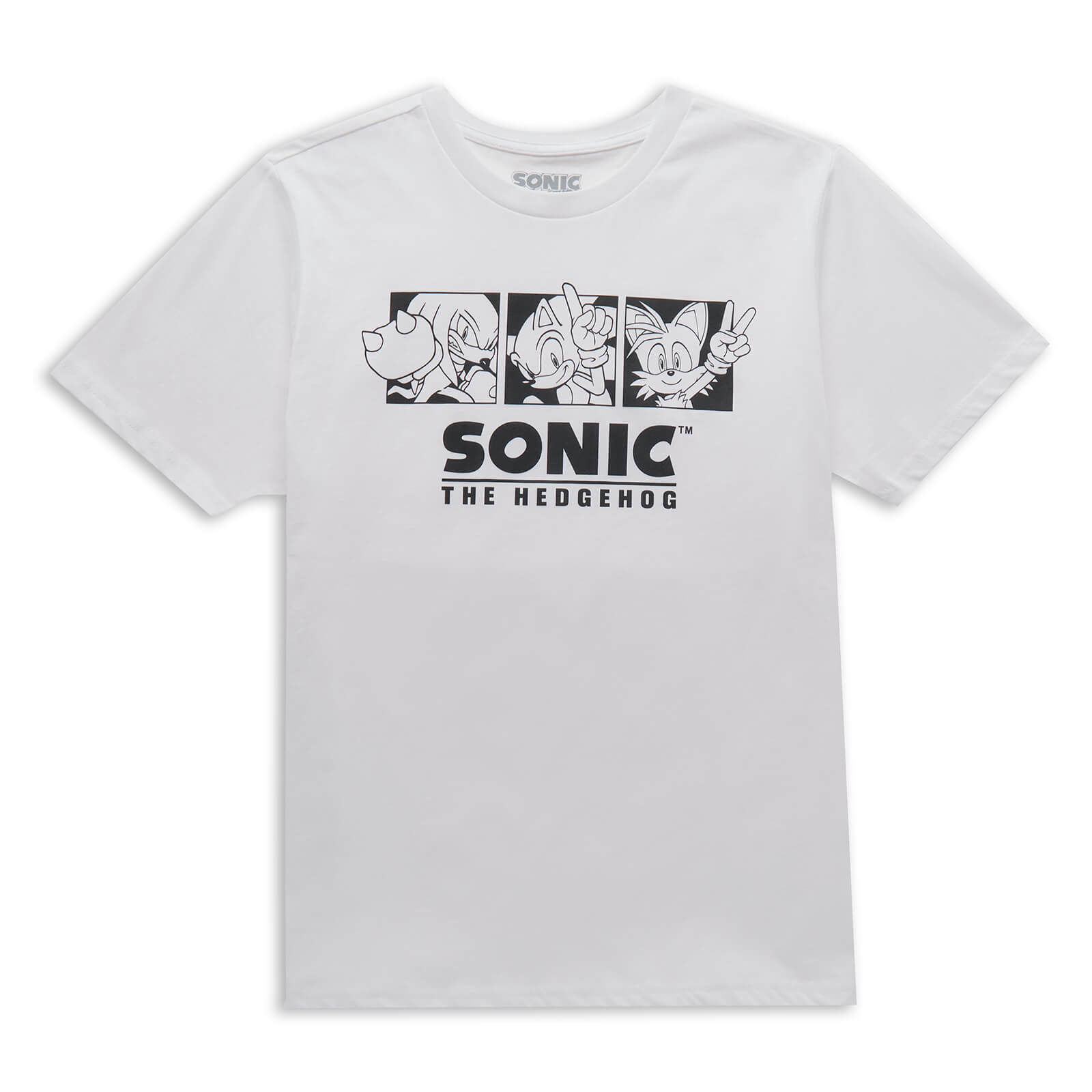 Sonic The Hedgehog Trio Men's T-Shirt - White - XS