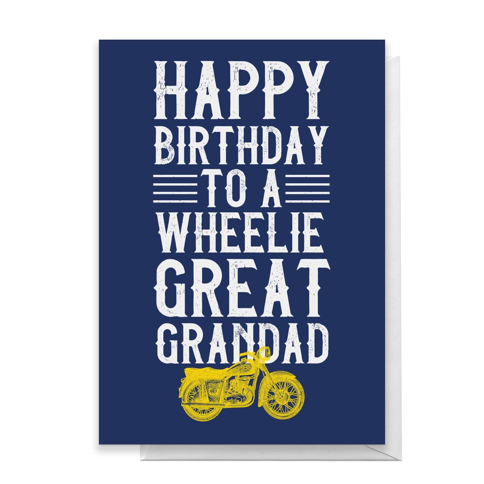 Happy Birthday To A Wheelie Grandad Greetings Card - Large Card
