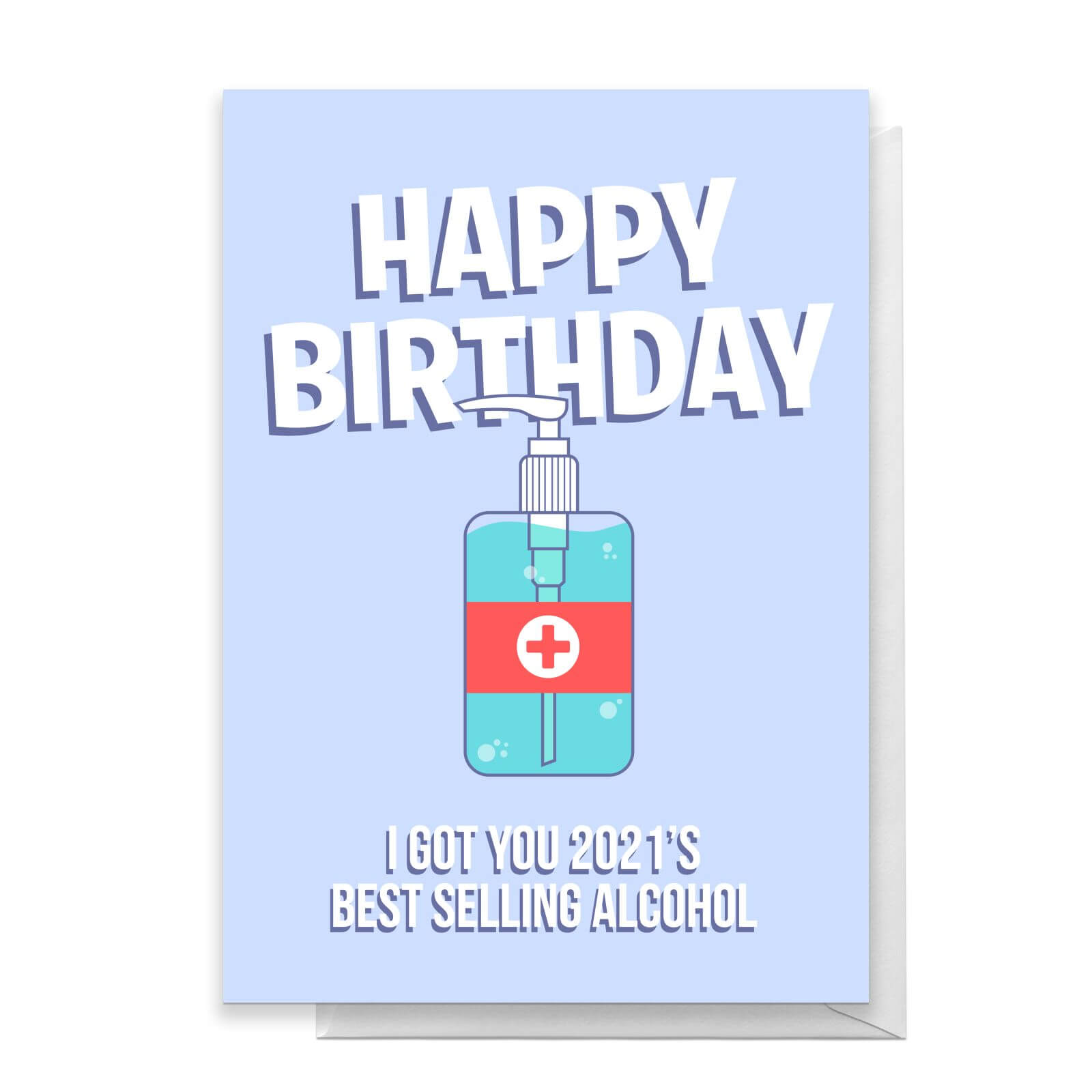 2021's Best Selling Alcohol Greetings Card - Large Card