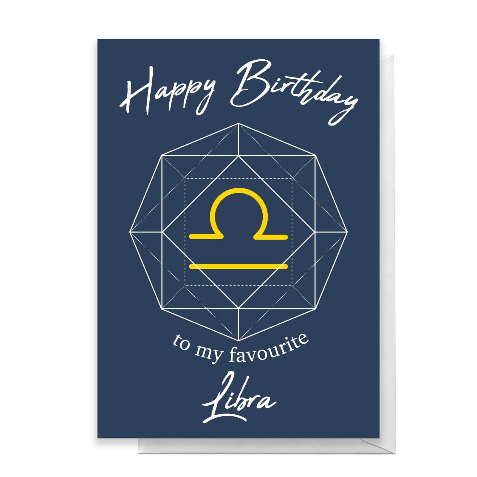 Happy Birthday To My Favourite Libra Greetings Card - Standard Card