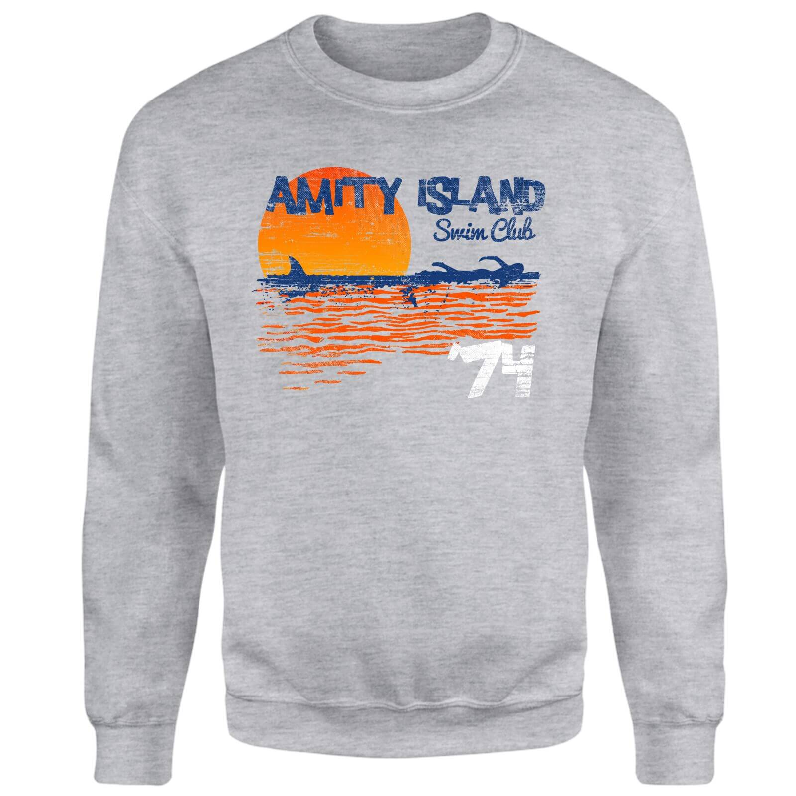 Universal Jaws Amity Swim Club Sweatshirt - Grey - XS - Grey