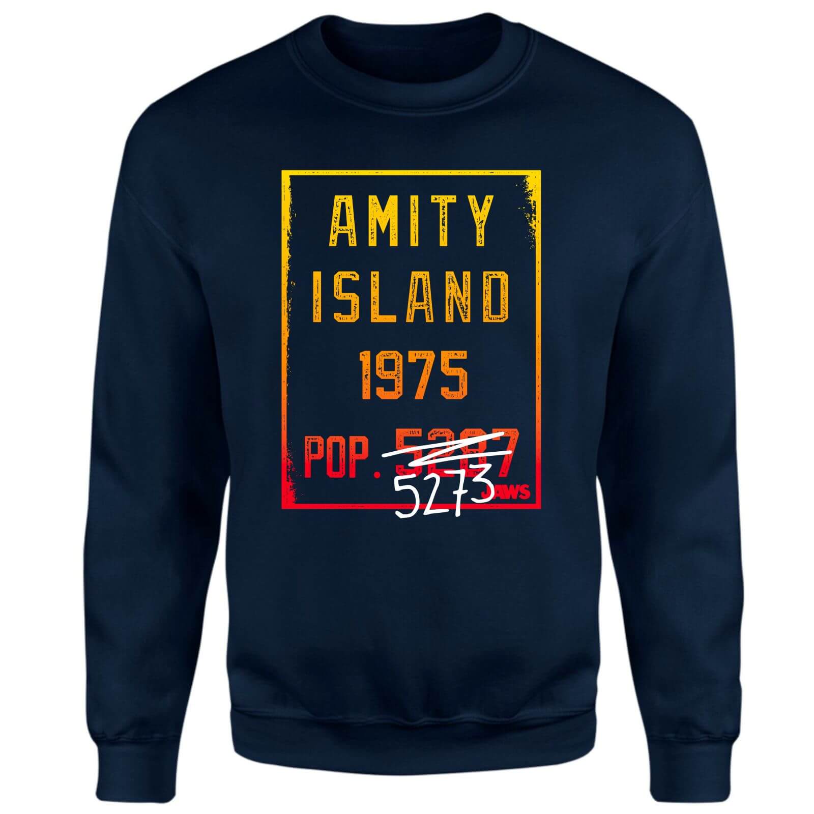 Universal Jaws Amity Population Sweatshirt - Navy - XS - Navy