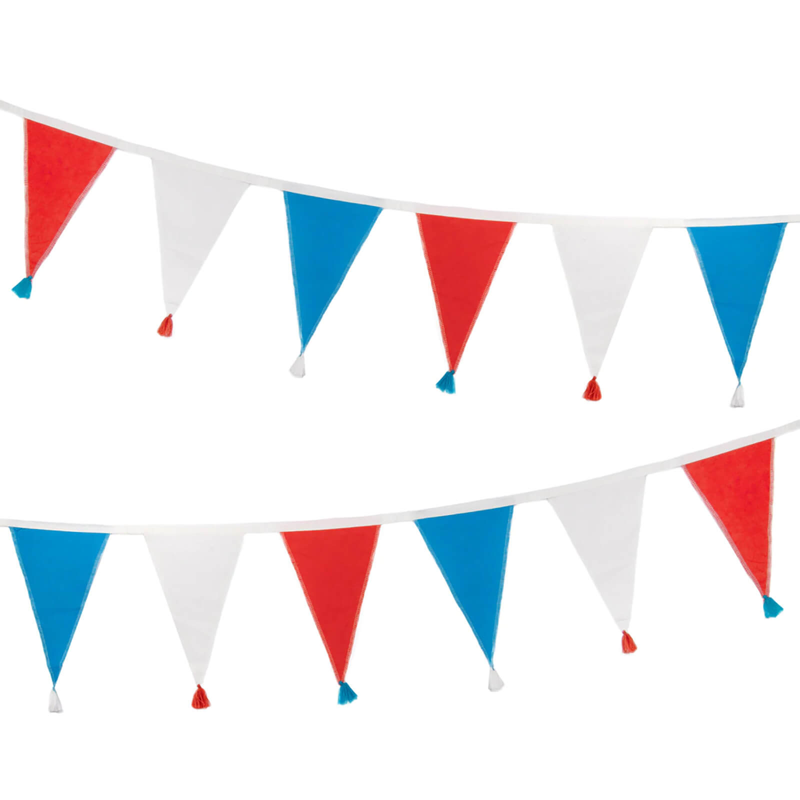 Image of Right Royal Spectacle Red, White and Blue Fabric Bunting