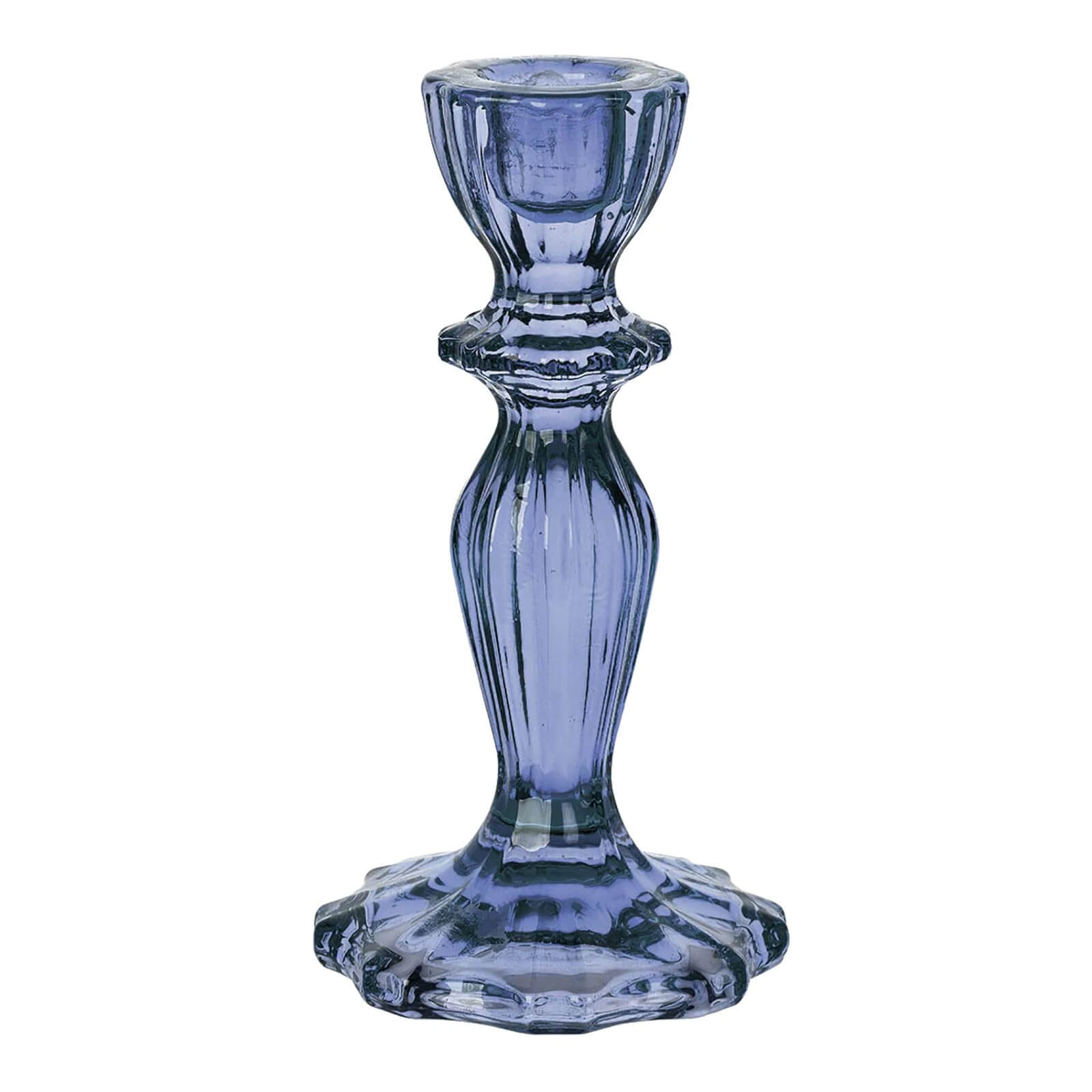 Image of Boho Navy Glass Candle Holder