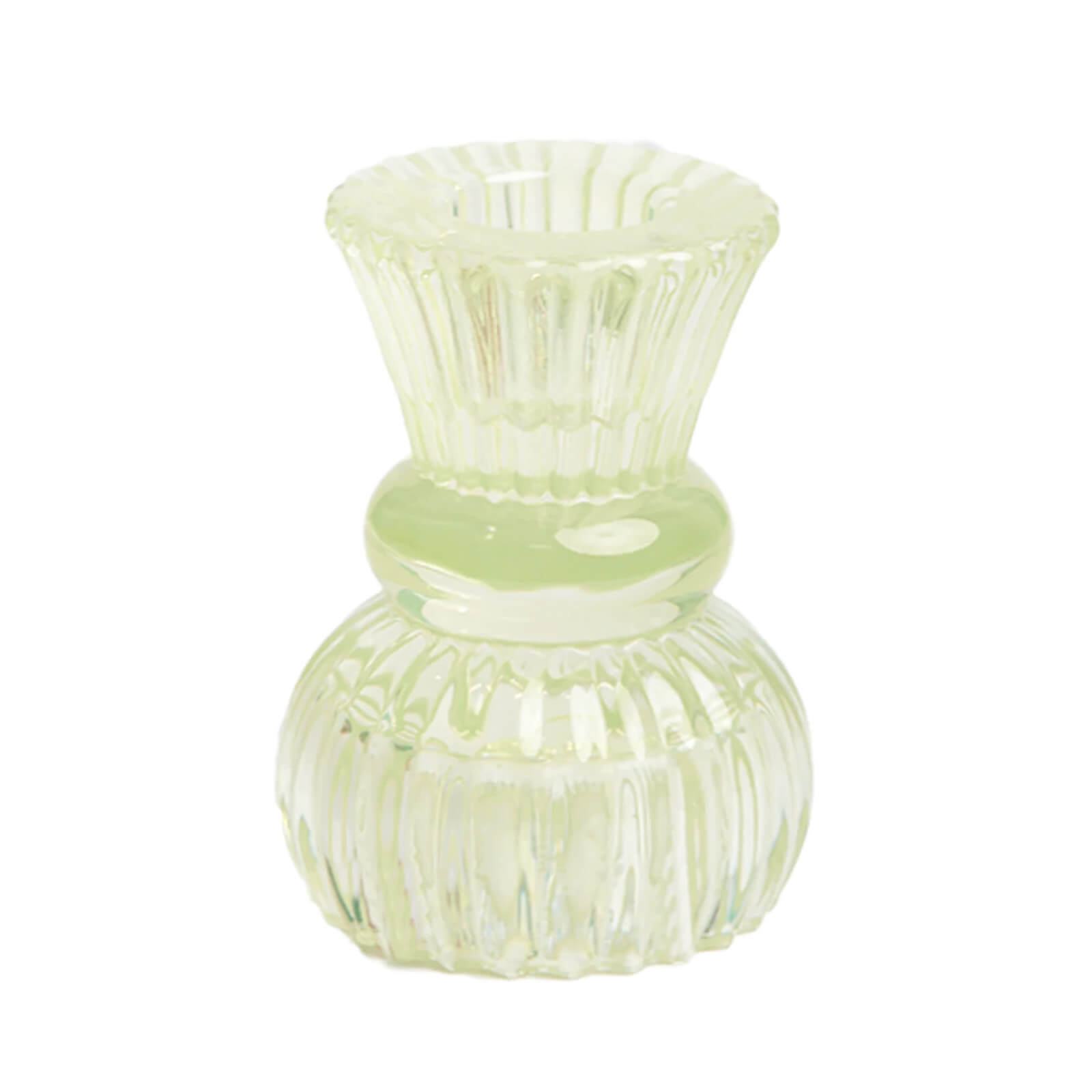 Image of Boho Small Green Glass Candle Holder