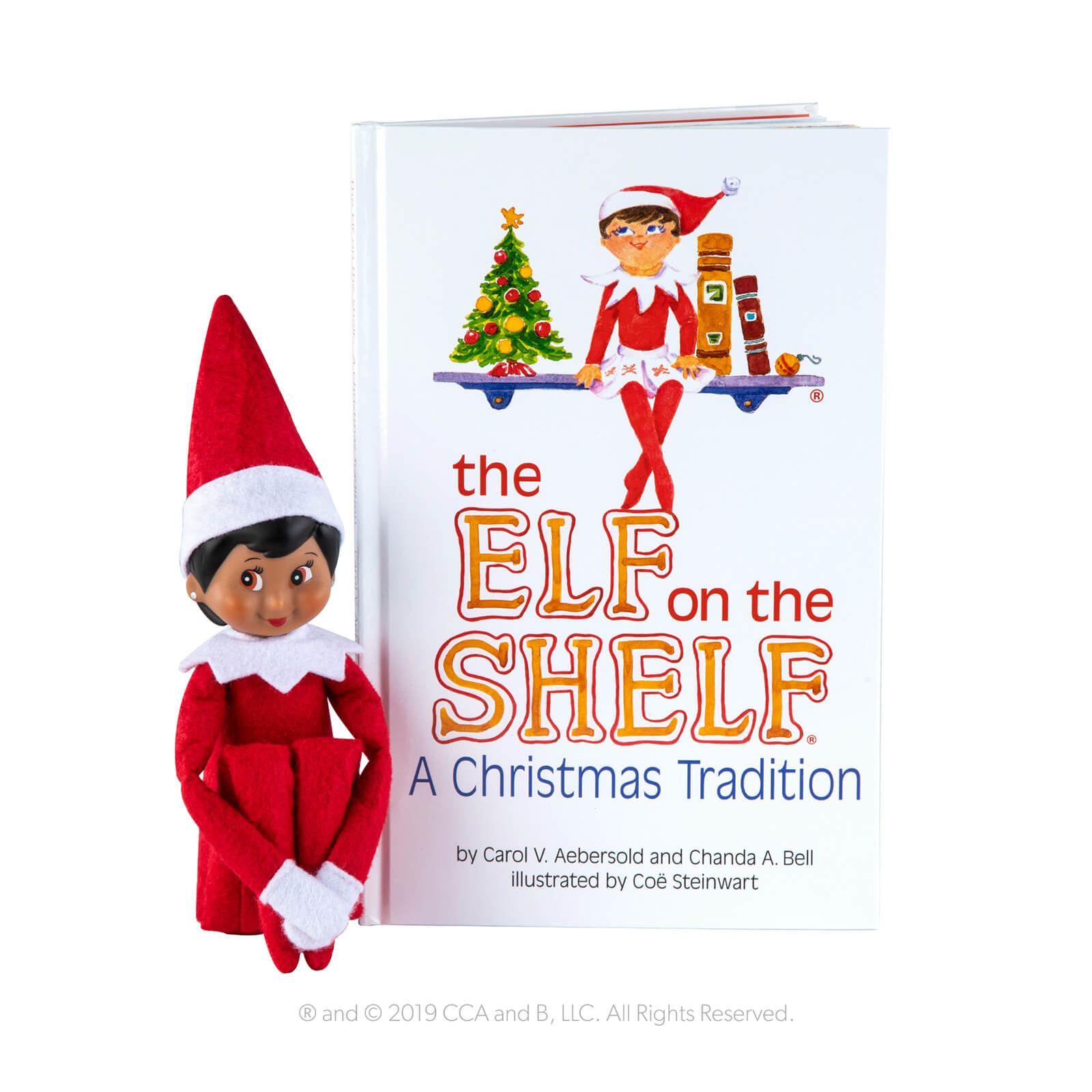 Photos - Other Souvenirs ELF The  on the Shelf: A Christmas Tradition - Girl  EOTGIRD3 (Brown Eyes)