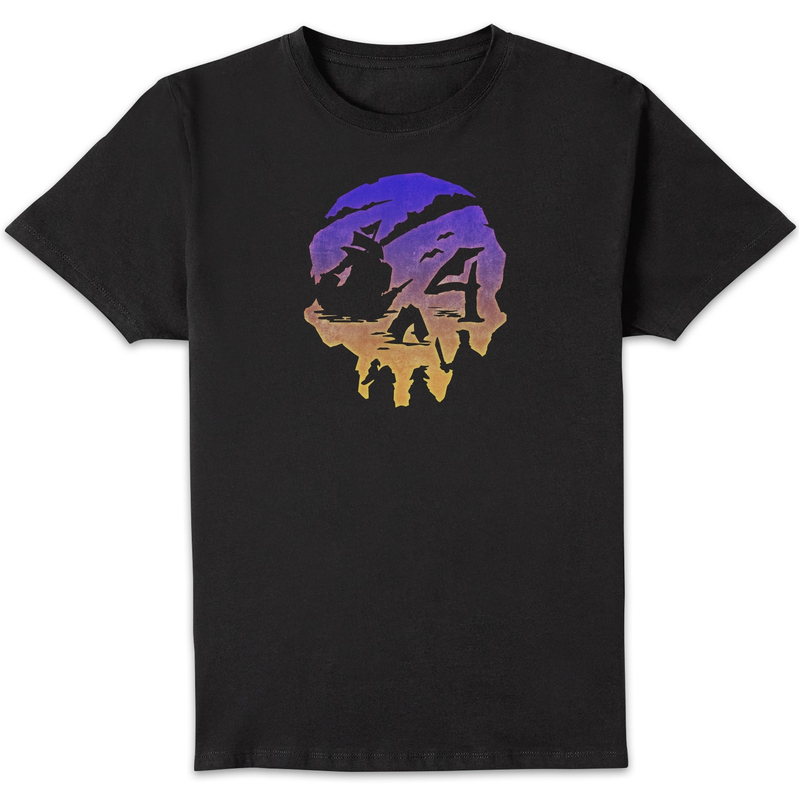 Sea Of Thieves Unisex T-Shirt - Black - 4XL - Black