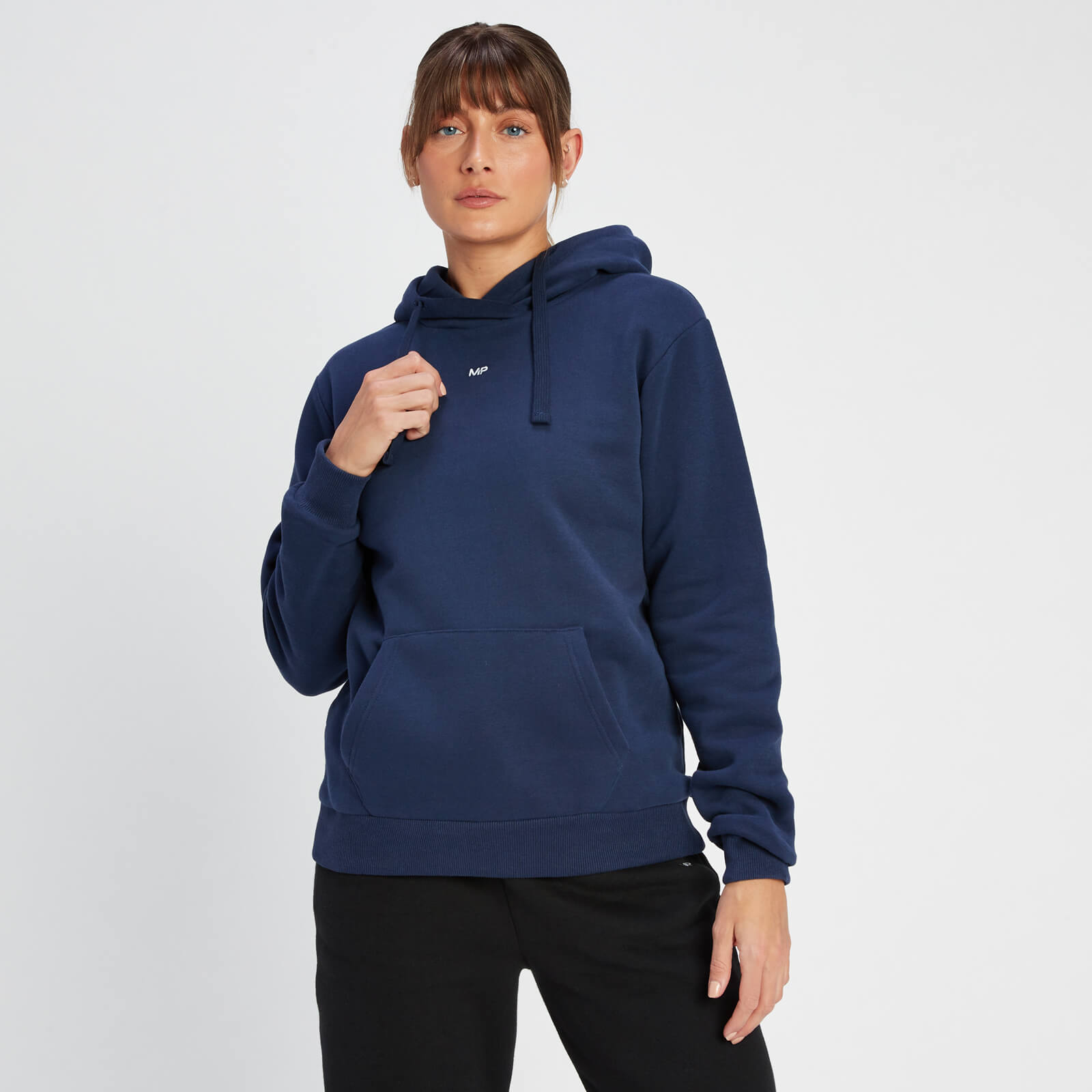 Sweat à capuche avec poche kangourou MP Essentials pour femmes – Bleu marine - XL