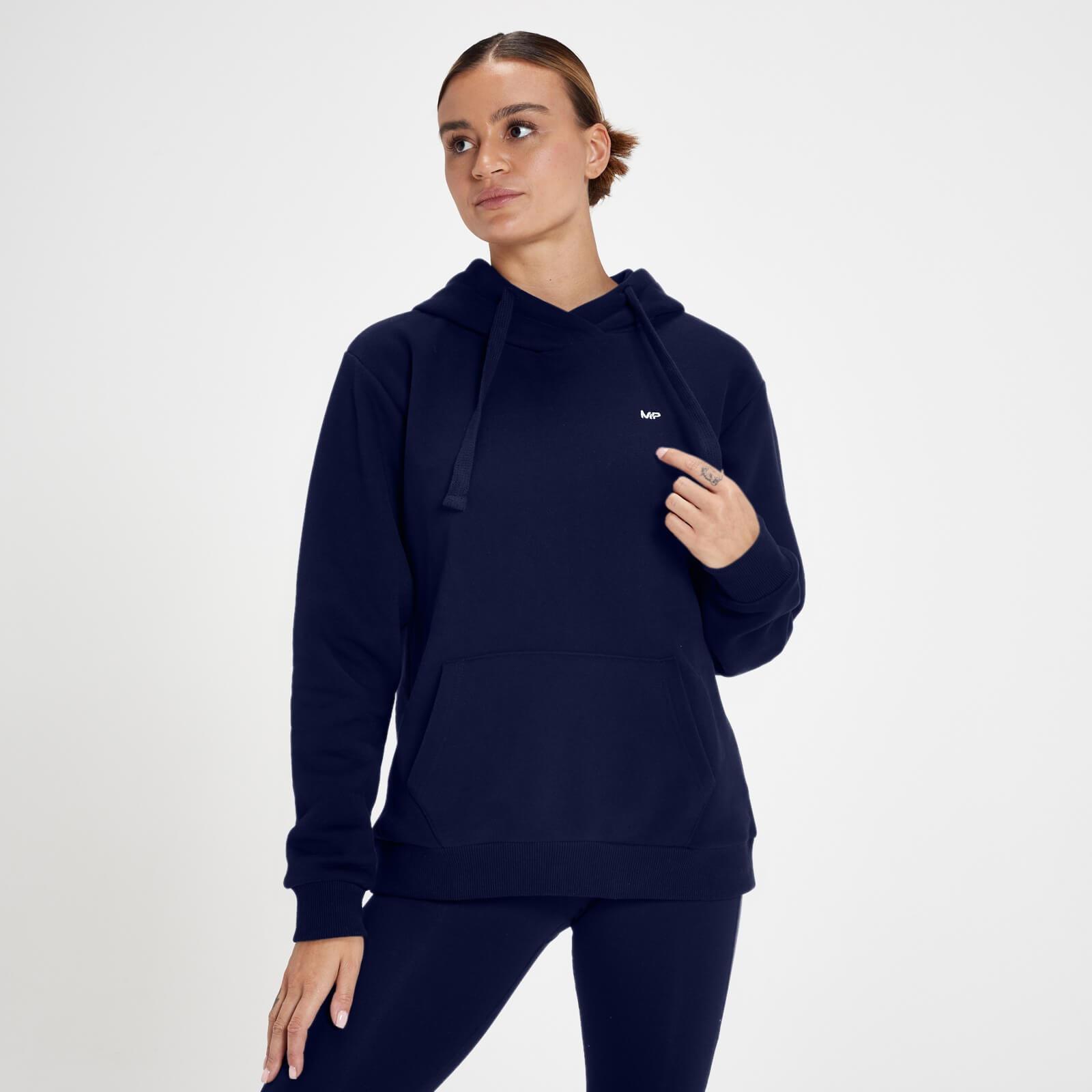 MP Women's Rest Day Hoodie with Kangaroo Pocket - Navy - L
