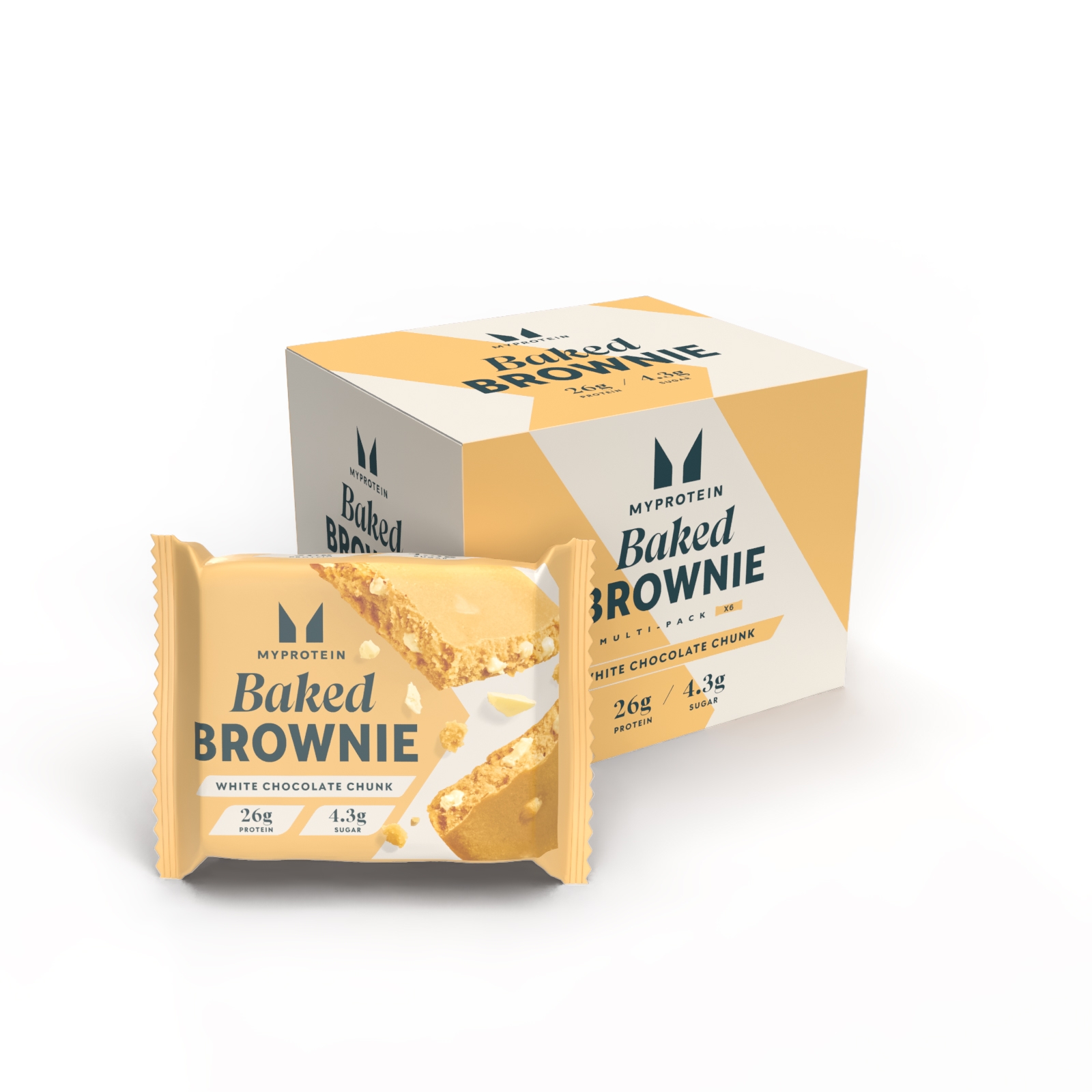 5059883179209 - Protein Brownie - 6 x 75g - White Chocolate Chunk 5059883179209 - Protein Brownie - 6 x 75g - White Chocolate Chunk