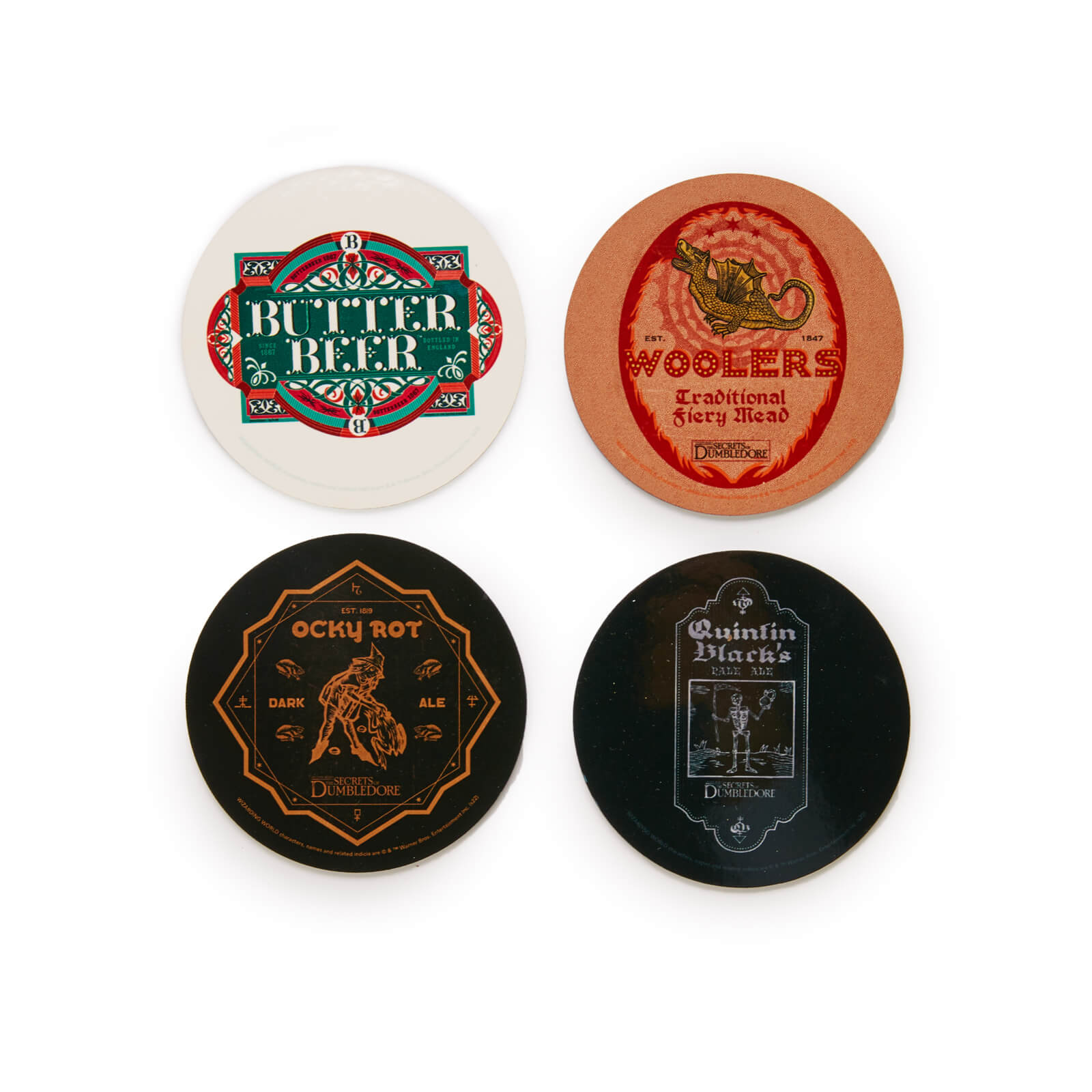 

Decorsome x Animali Fantastici Burrobirra Set di Sottobicchieri Rotondi