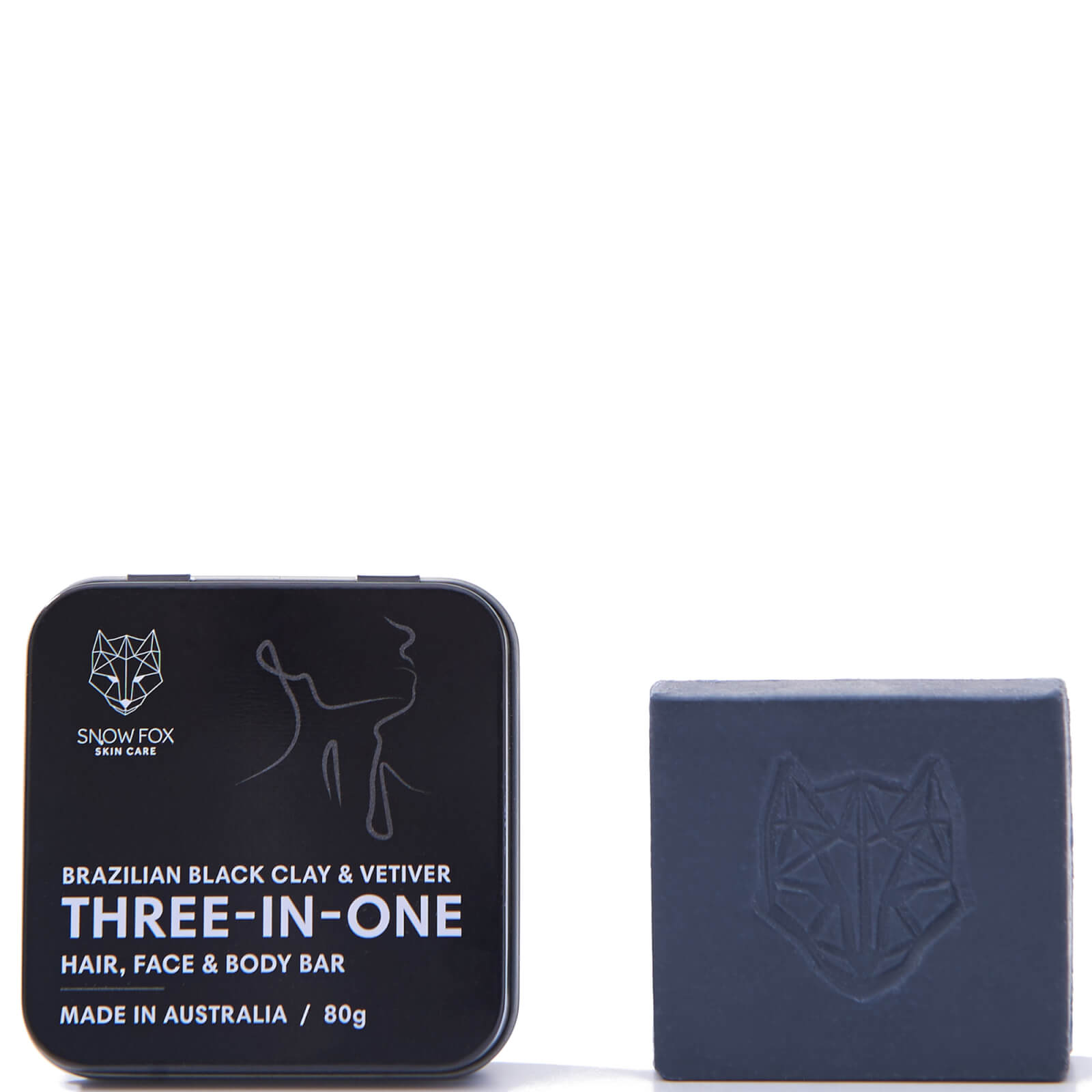 Snow Fox 3-in-1 Hair, Face and Body Bar 80g