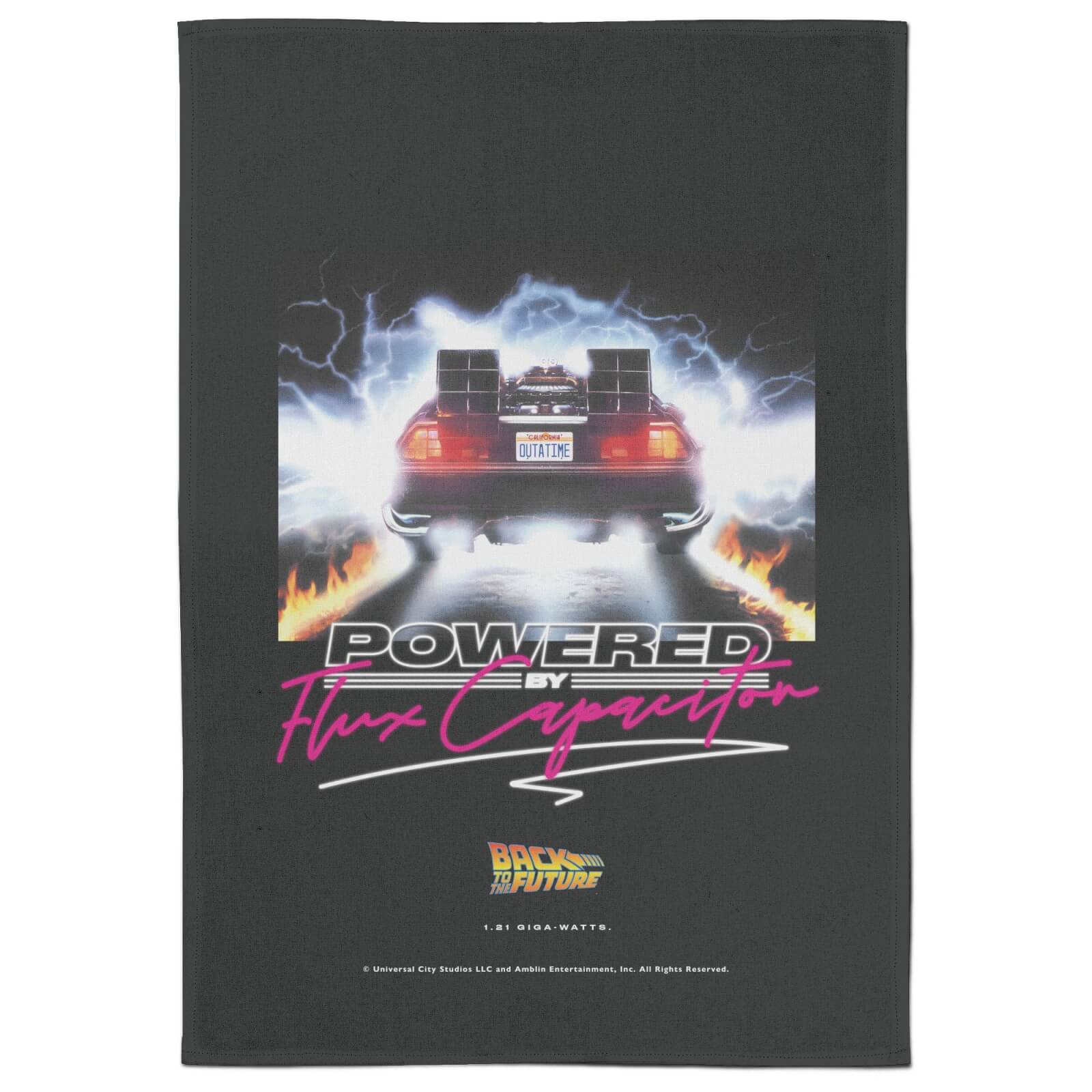 

Back To The Future Powered By Flux Capacitor Tea Towel