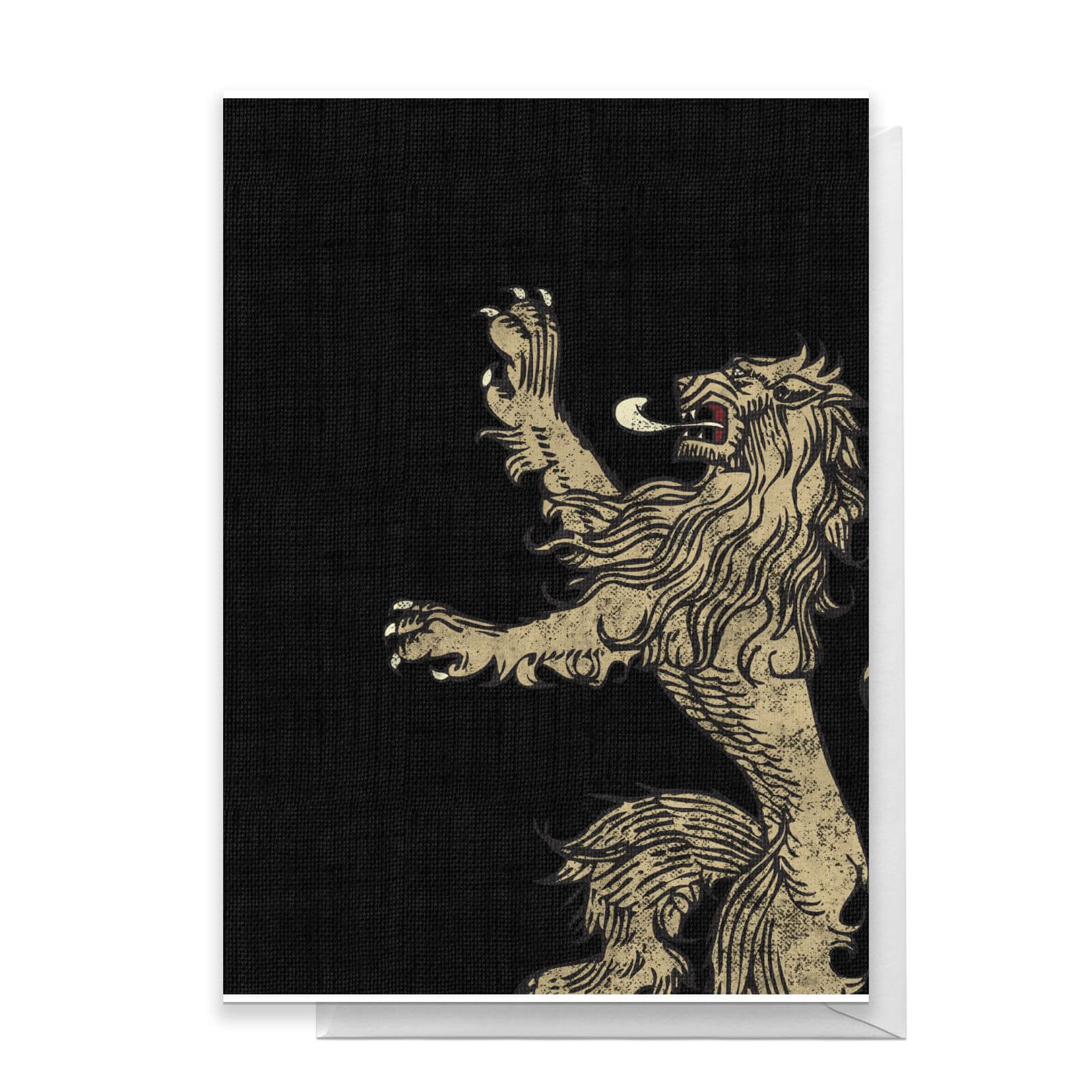 Bild von Game of Thrones House Lannister Greetings Card - Large Card